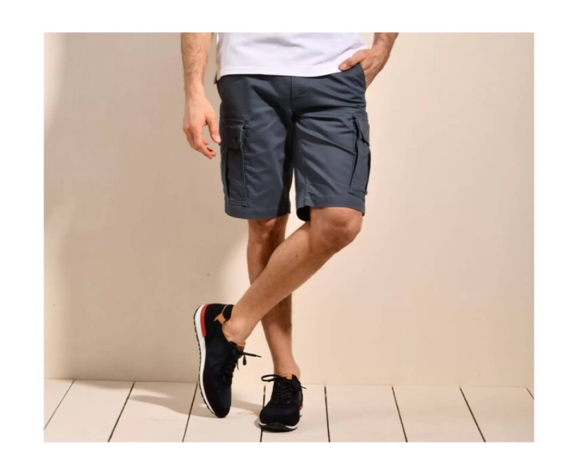 Bexley Bermudas Cargo*Bermuda Cargo Homme Corben Ii Bleu Nordique