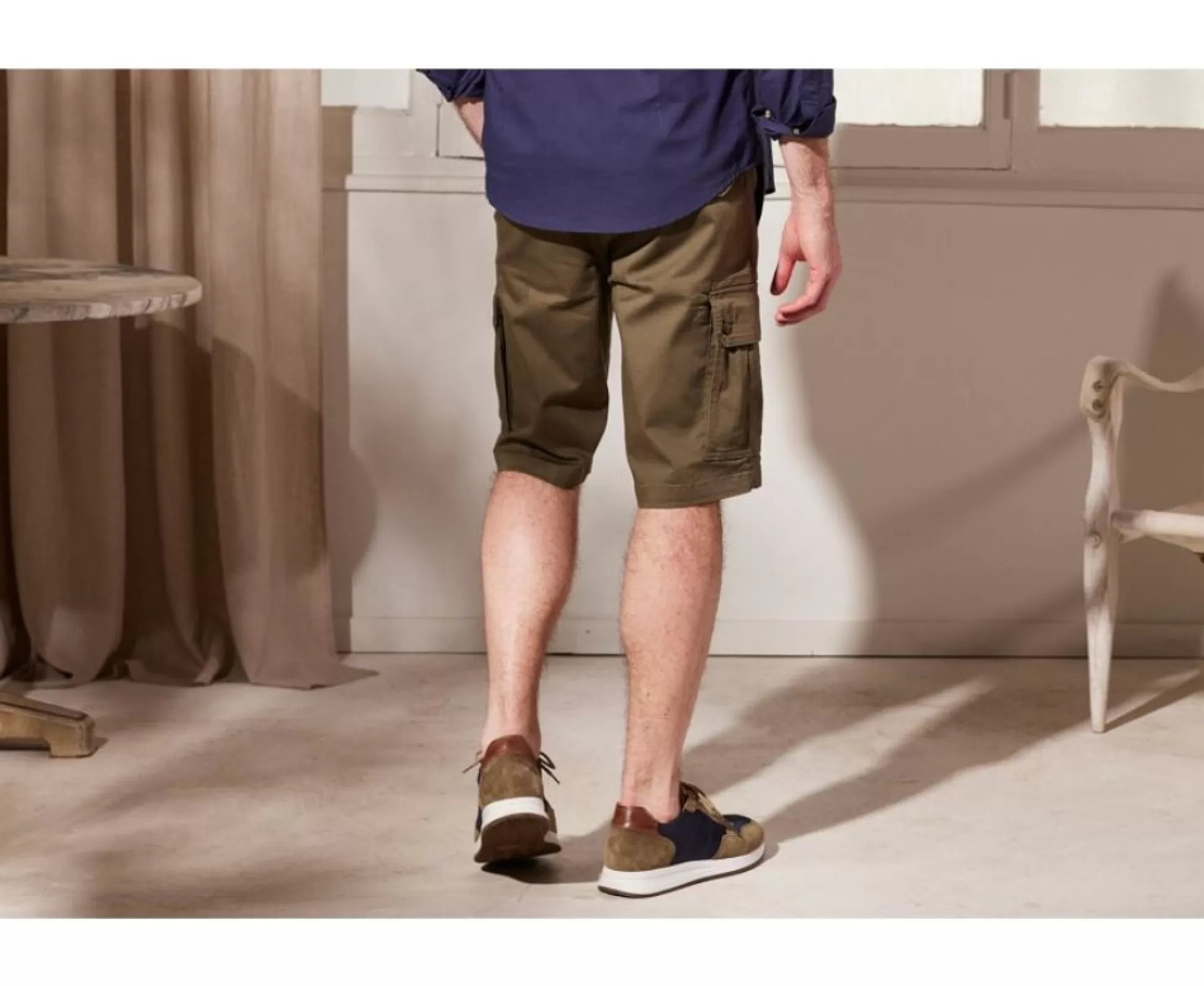 Bexley Bermudas Cargo*Bermuda Cargo Homme Corben Ii Olive Fonce