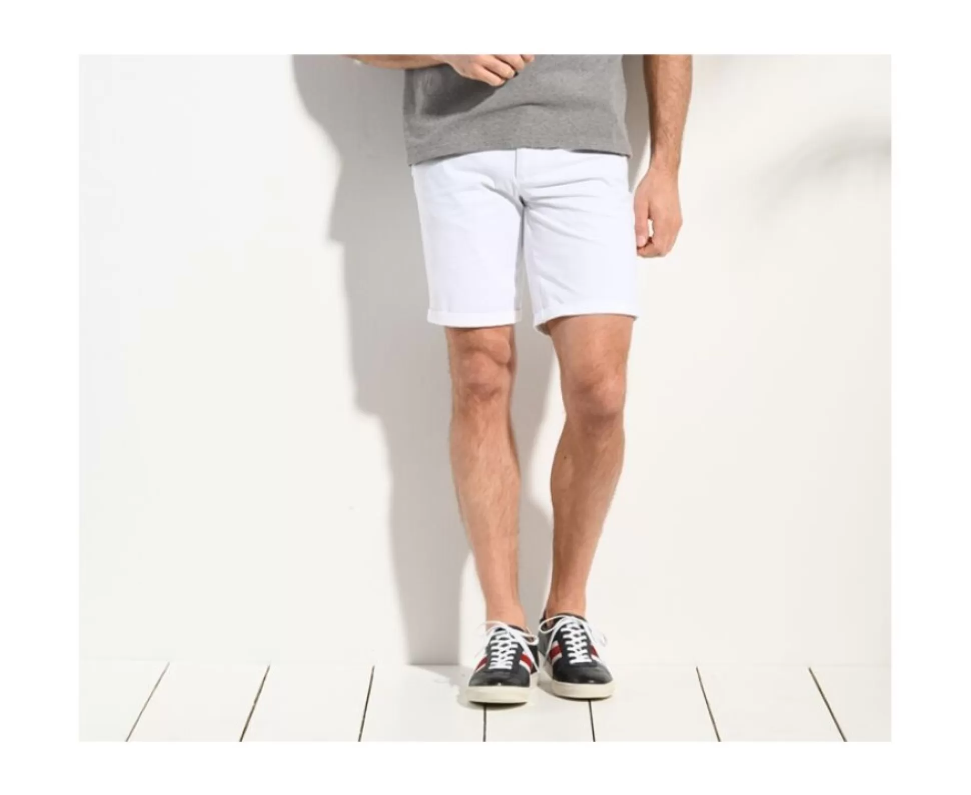 Bexley Bermudas Chino*Bermuda Chino Homme Barry Blanc