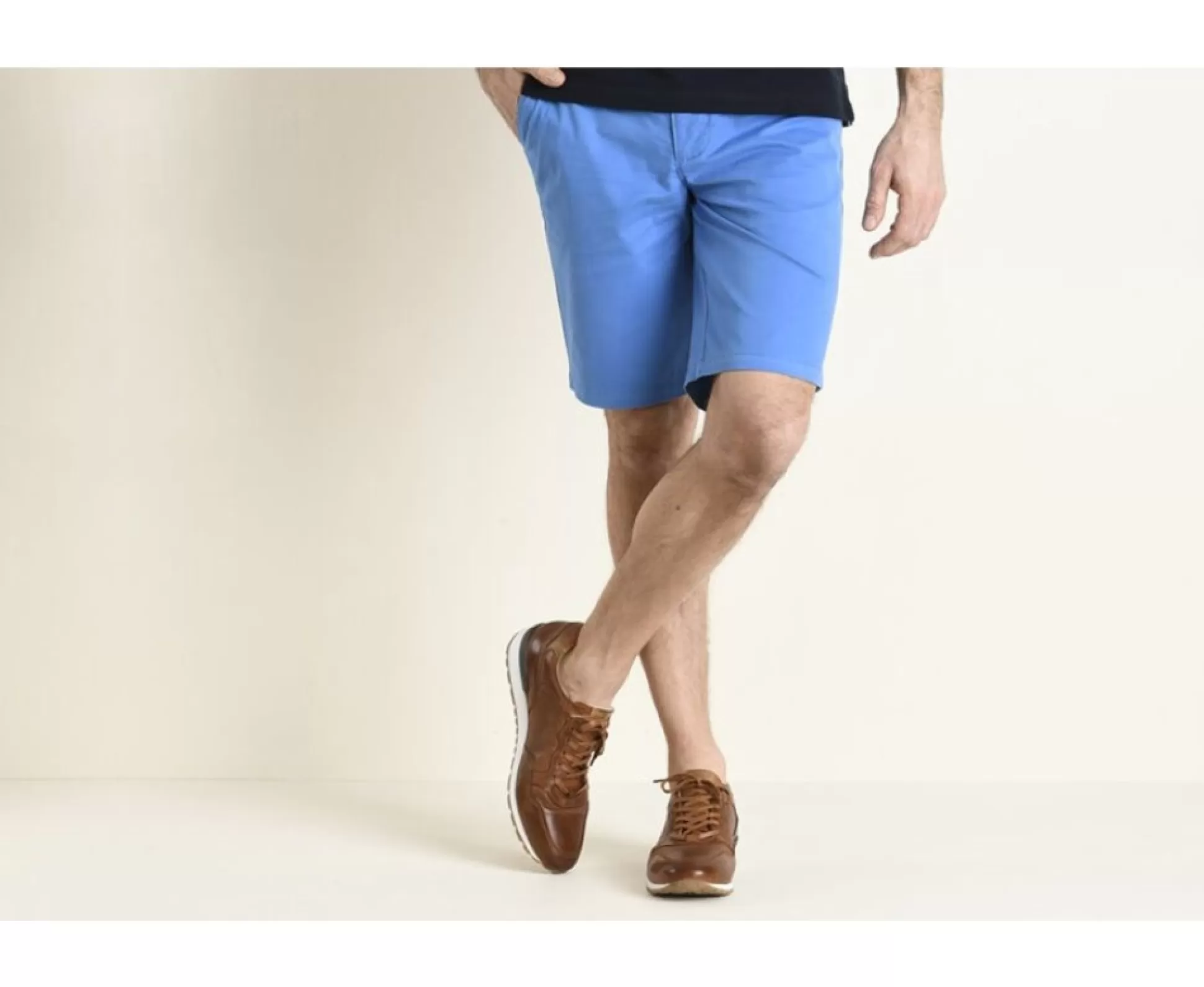 Bexley Bermudas Chino*Bermuda Chino Homme Barry Bleu Azur