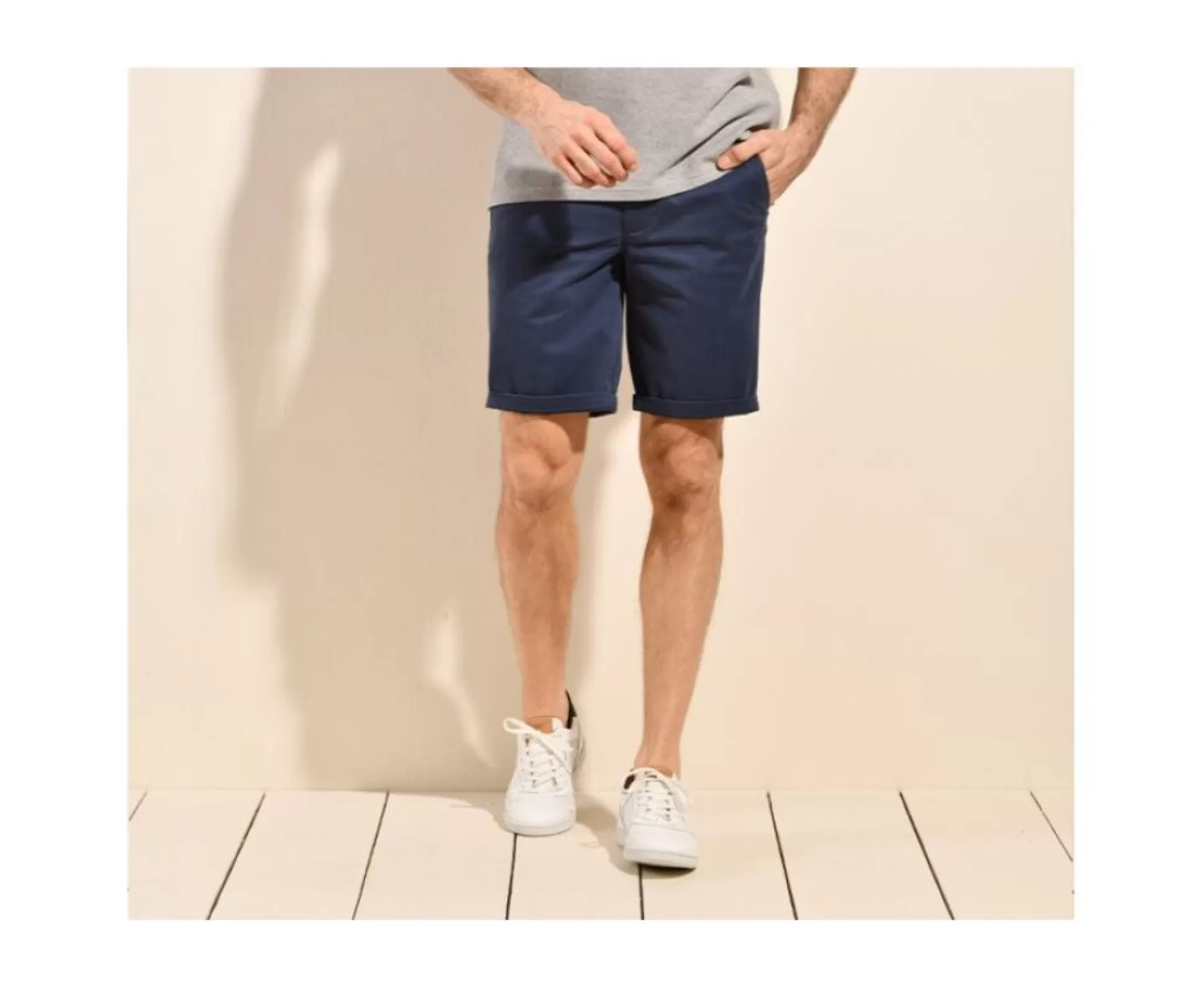 Bexley Bermudas Chino*Bermuda Chino Homme Barry Navy Denim