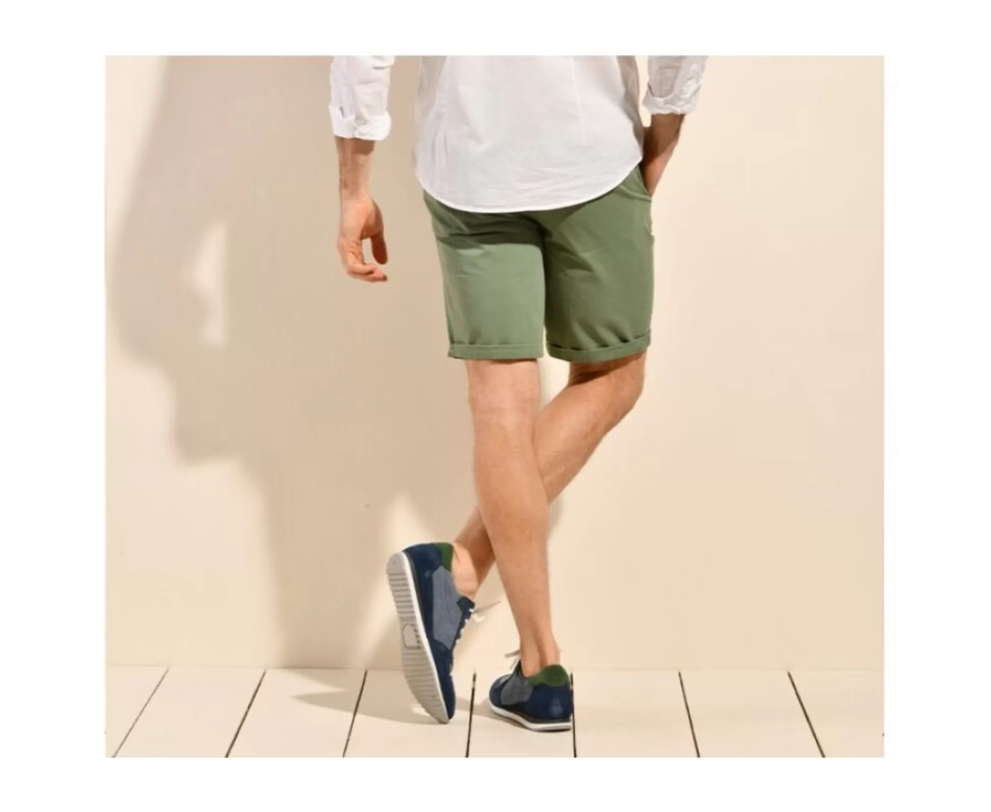 Bexley Bermudas Chino*Bermuda Chino Homme Barry Vert Sauge