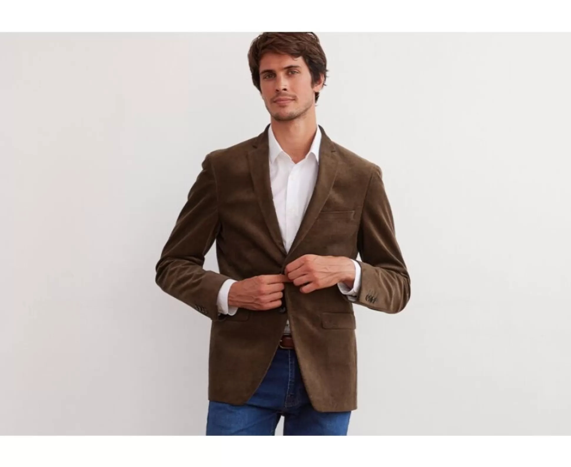 Bexley Blazers*Blazer Homme Velours Cotele Lave Leontilde Taupe Fonce