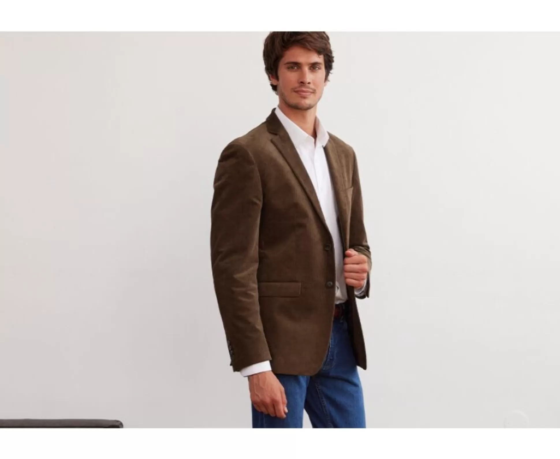 Bexley Blazers*Blazer Homme Velours Cotele Lave Leontilde Taupe Fonce