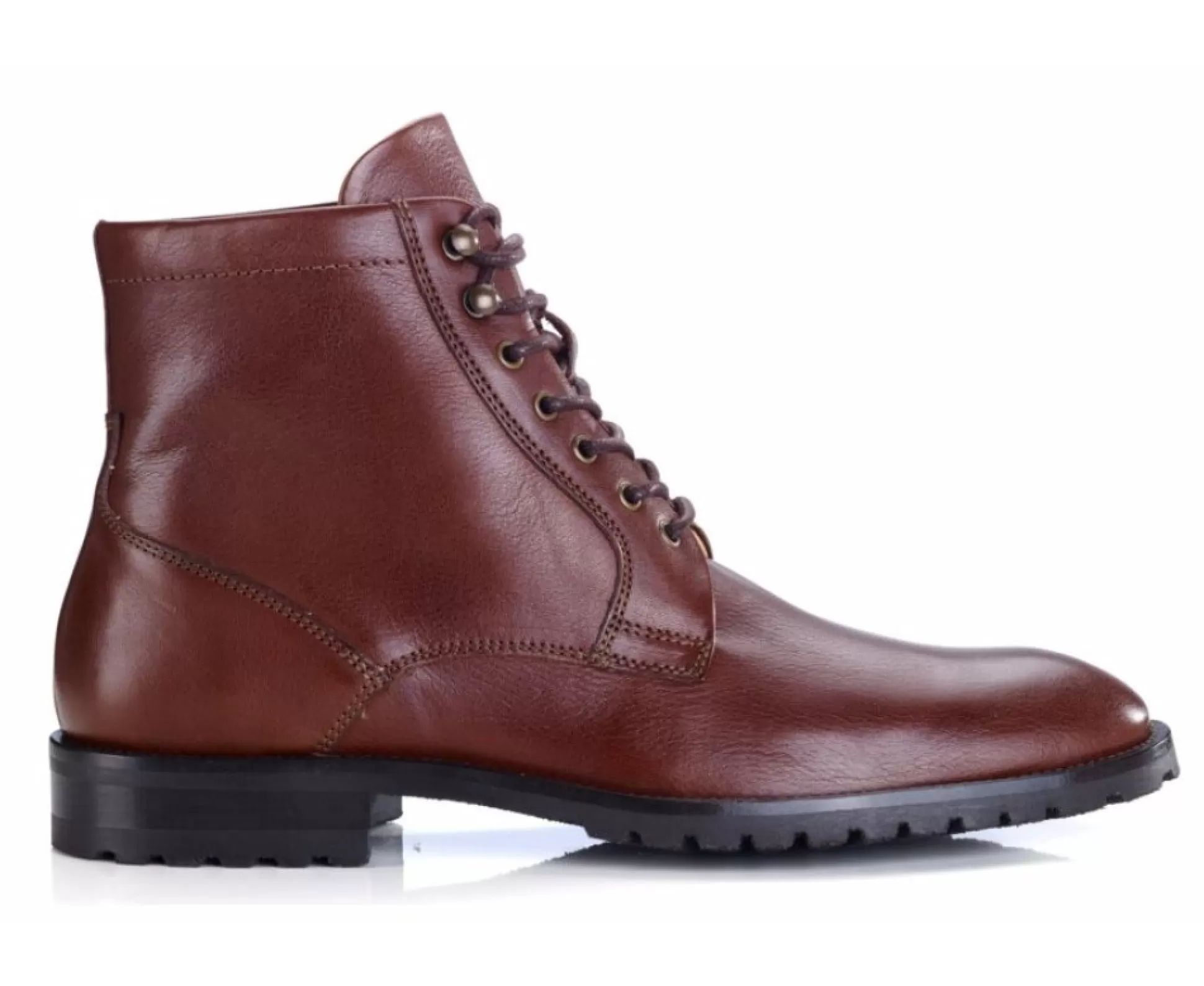 Bexley Chaussures Confort*Boots Cuir Homme Bardfield Chocolat Patine