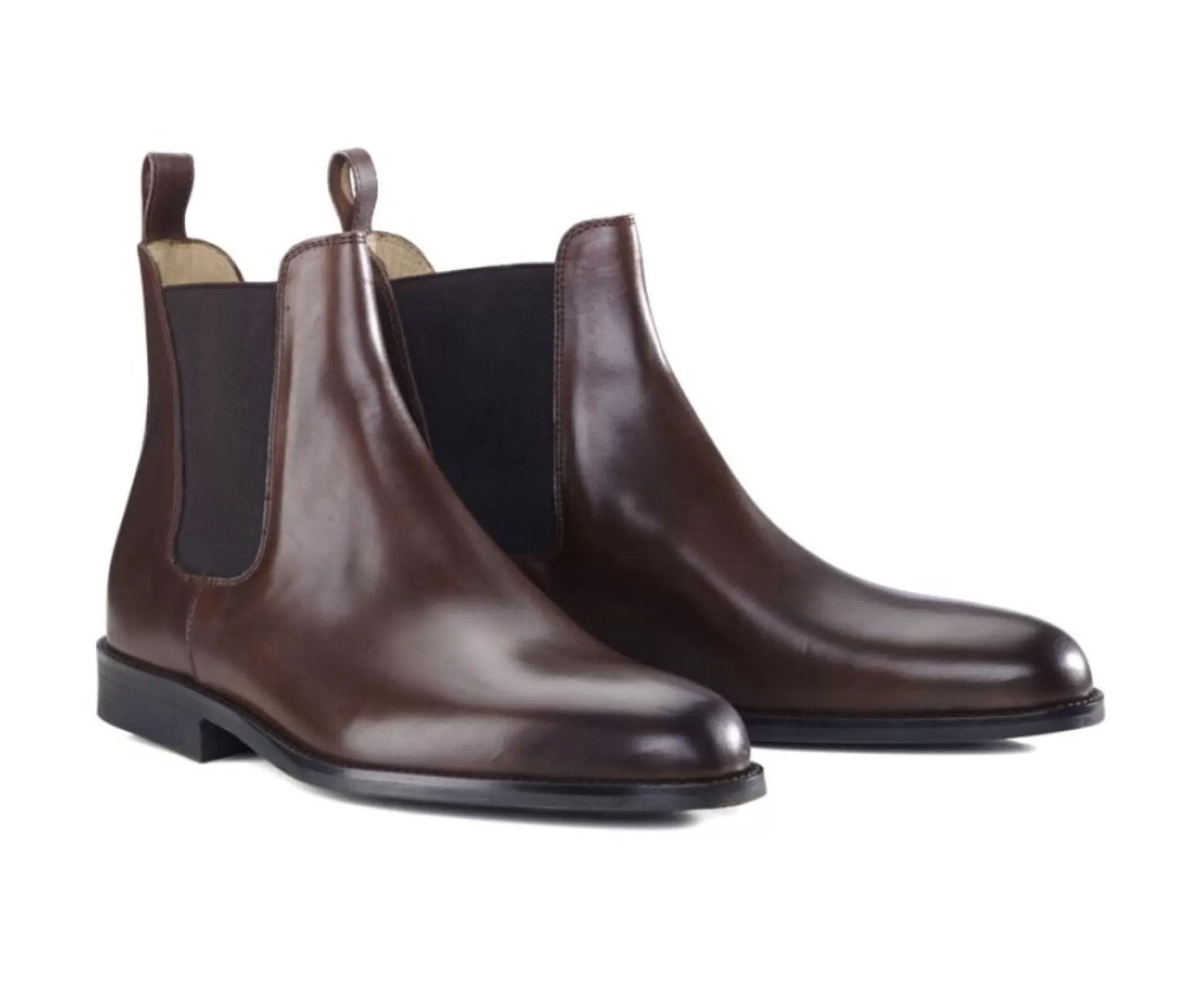 Bexley Boots & Bottines*Boots Cuir Homme Flager Gomme Ville | Chocolat Patine