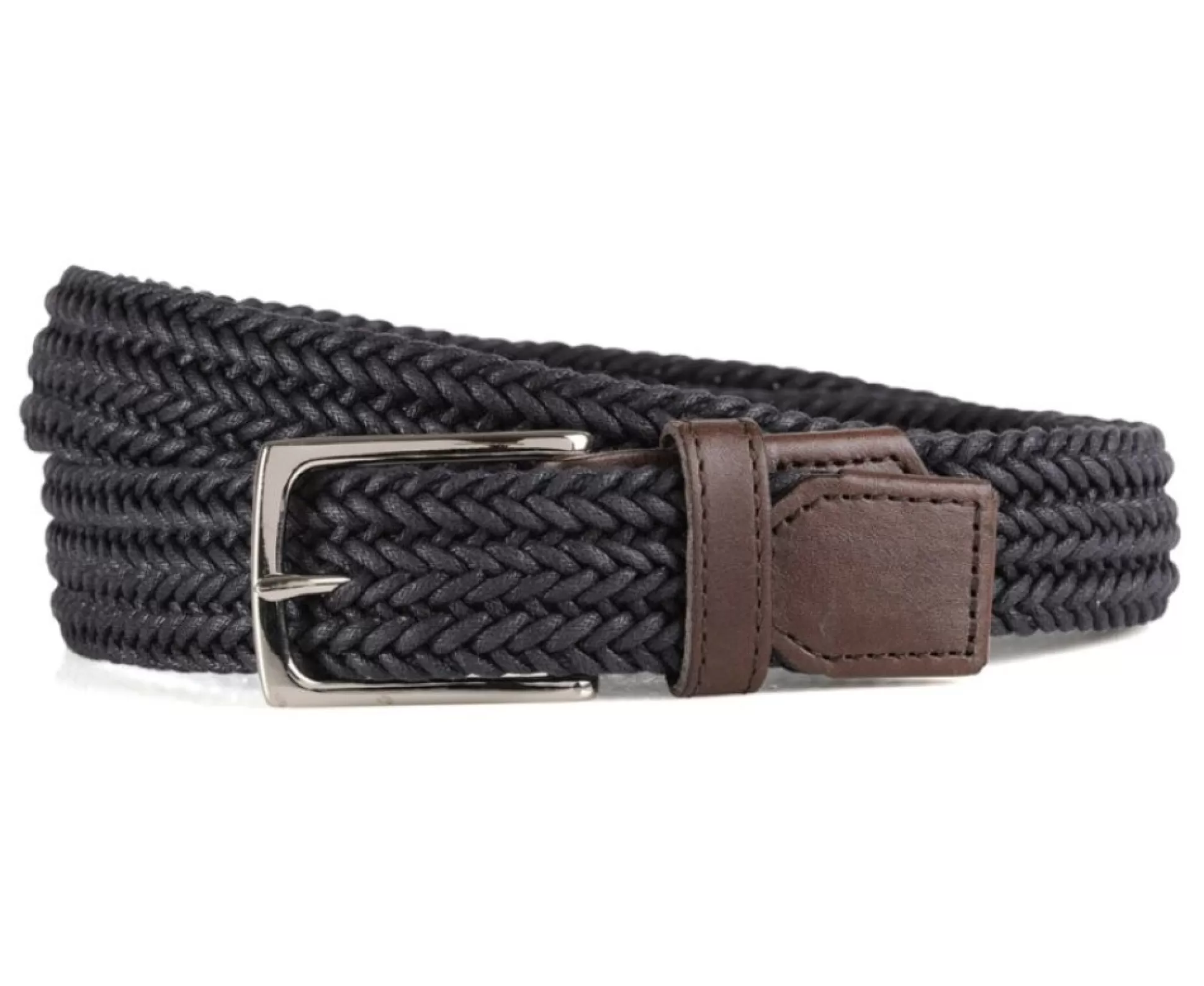 Bexley Ceintures*Ceinture Tressee Homme Norwood Silver Coton Navy