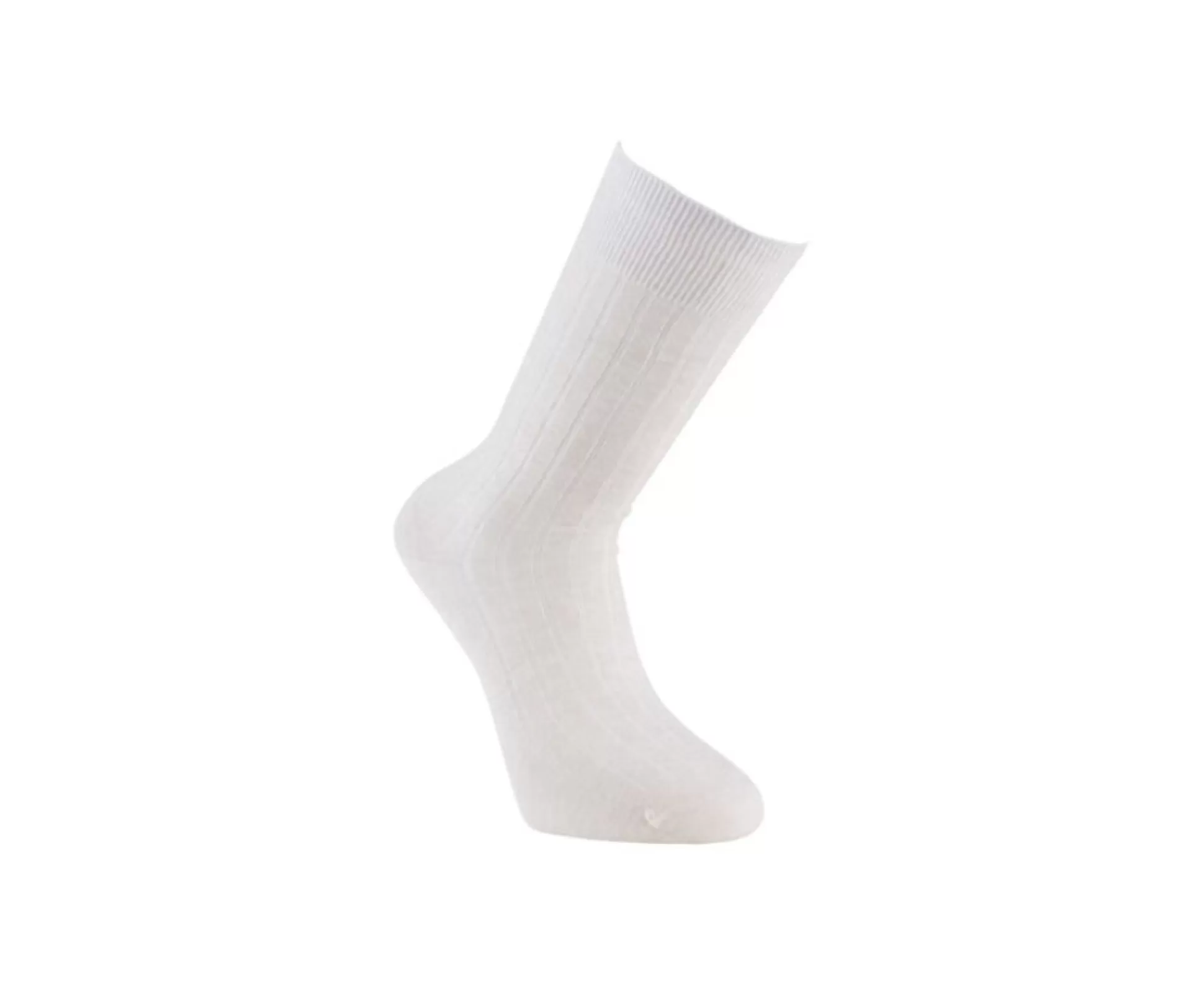 Bexley Chaussettes*Chausettes Homme Coton Lin Avec Cotes Ecru