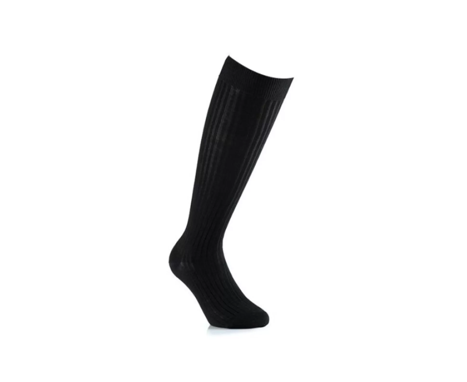 Bexley Chaussettes*Chaussettes Hautes Homme Fil D'Ecosse Noir