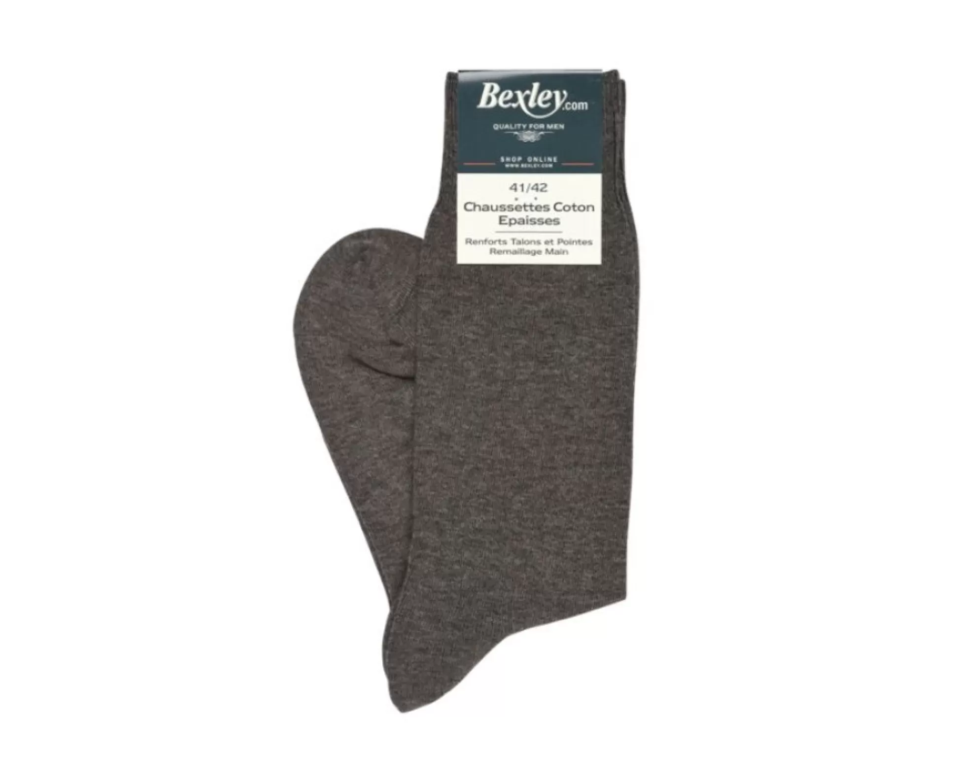 Bexley Chaussettes*Chaussettes Homme Epaisses Coton Chocolat Chine