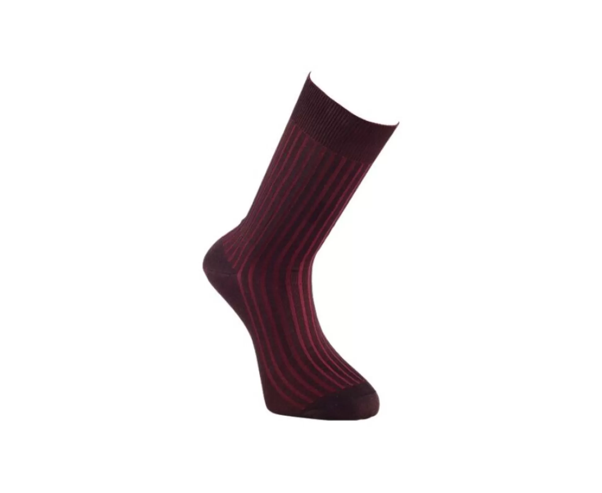 Bexley Chaussettes*Chaussettes Ville Homme Fils D'Ecosse Marron Et Rouge