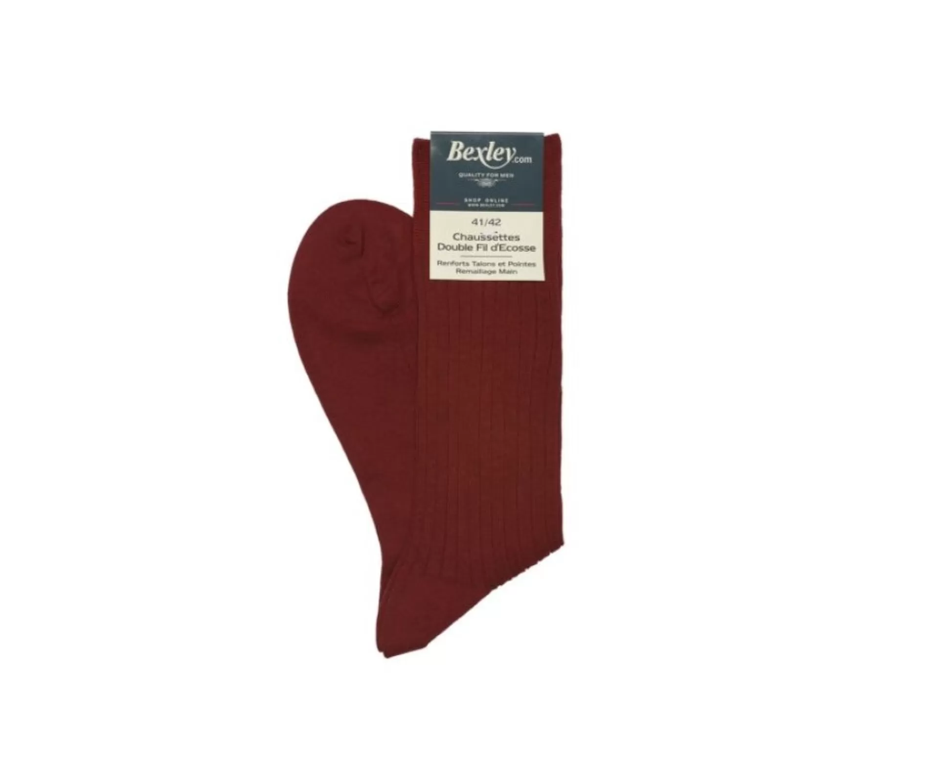 Bexley Chaussettes*Chaussettes Ville Homme Fils D'Ecosse Rouge Chine