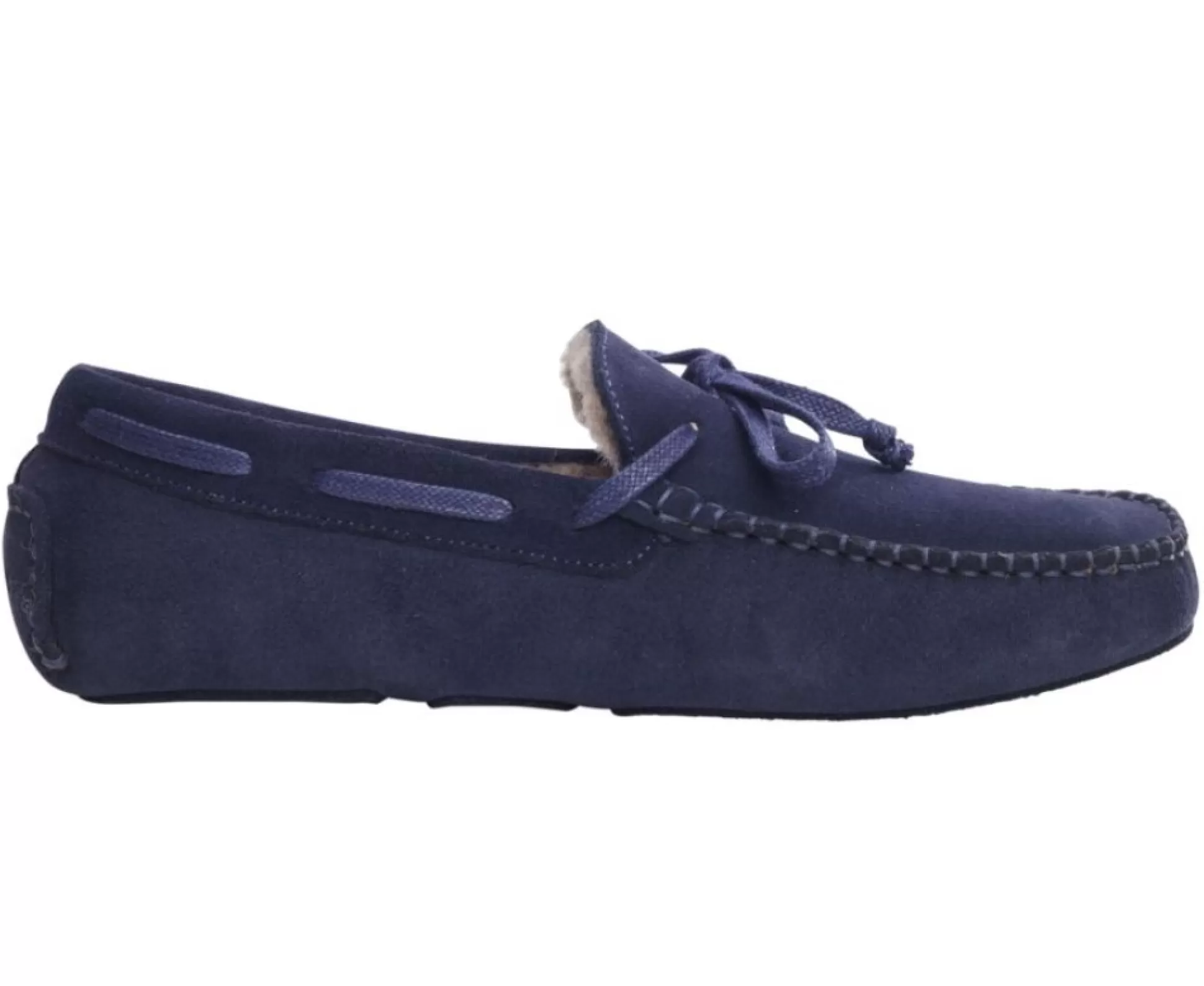 Bexley Autres Accessoires*Chaussons Homme Croute De Velours Marine