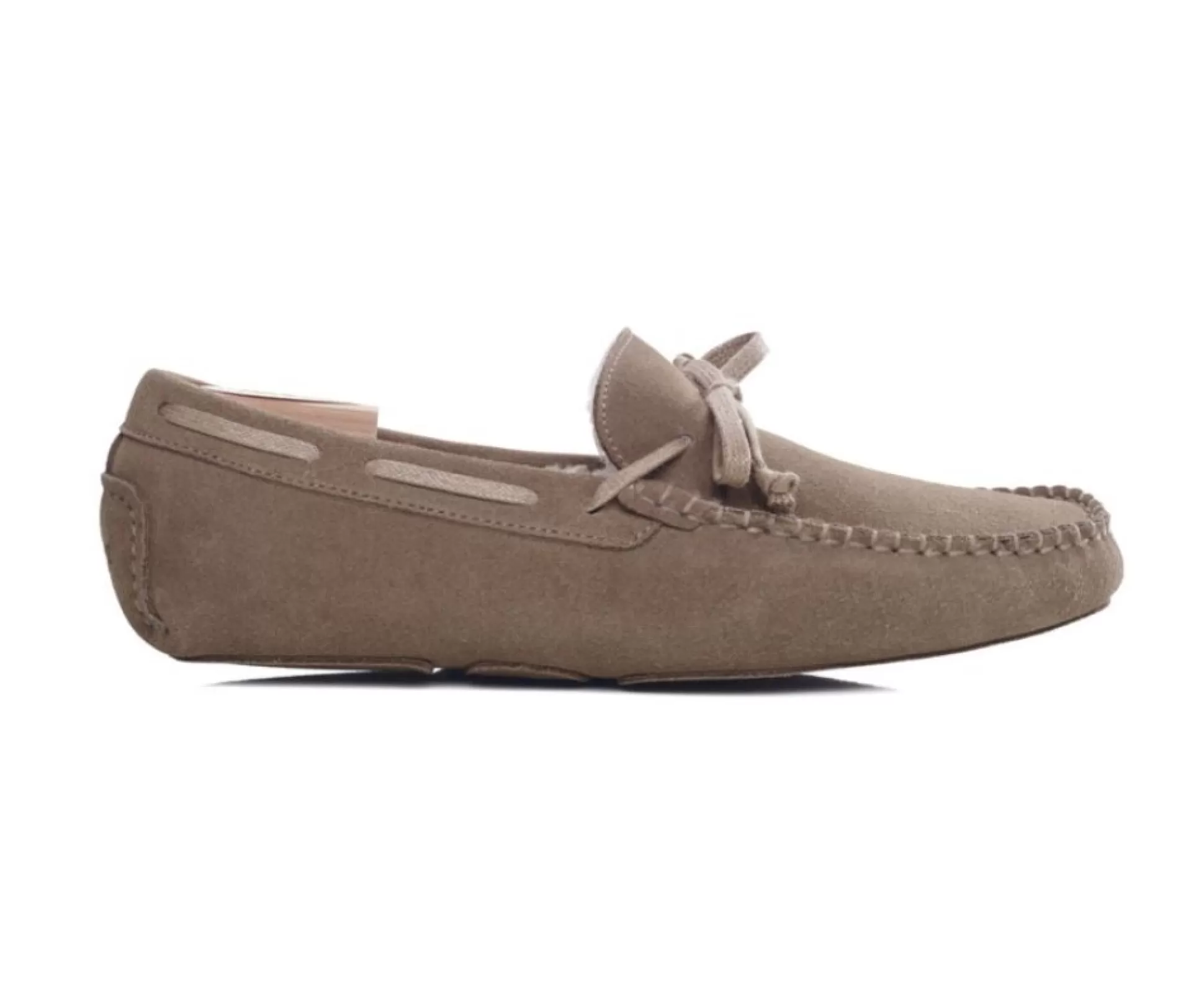 Bexley Autres Accessoires*Chaussons Homme Croute De Velours Taupe