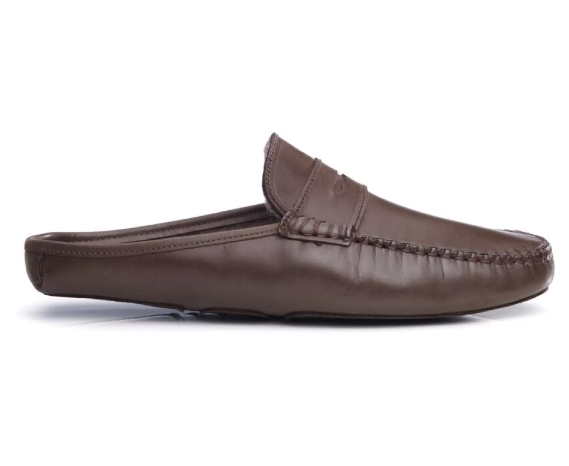 Bexley Autres Accessoires*Chaussons Ouverts Homme Cuir Chocolat