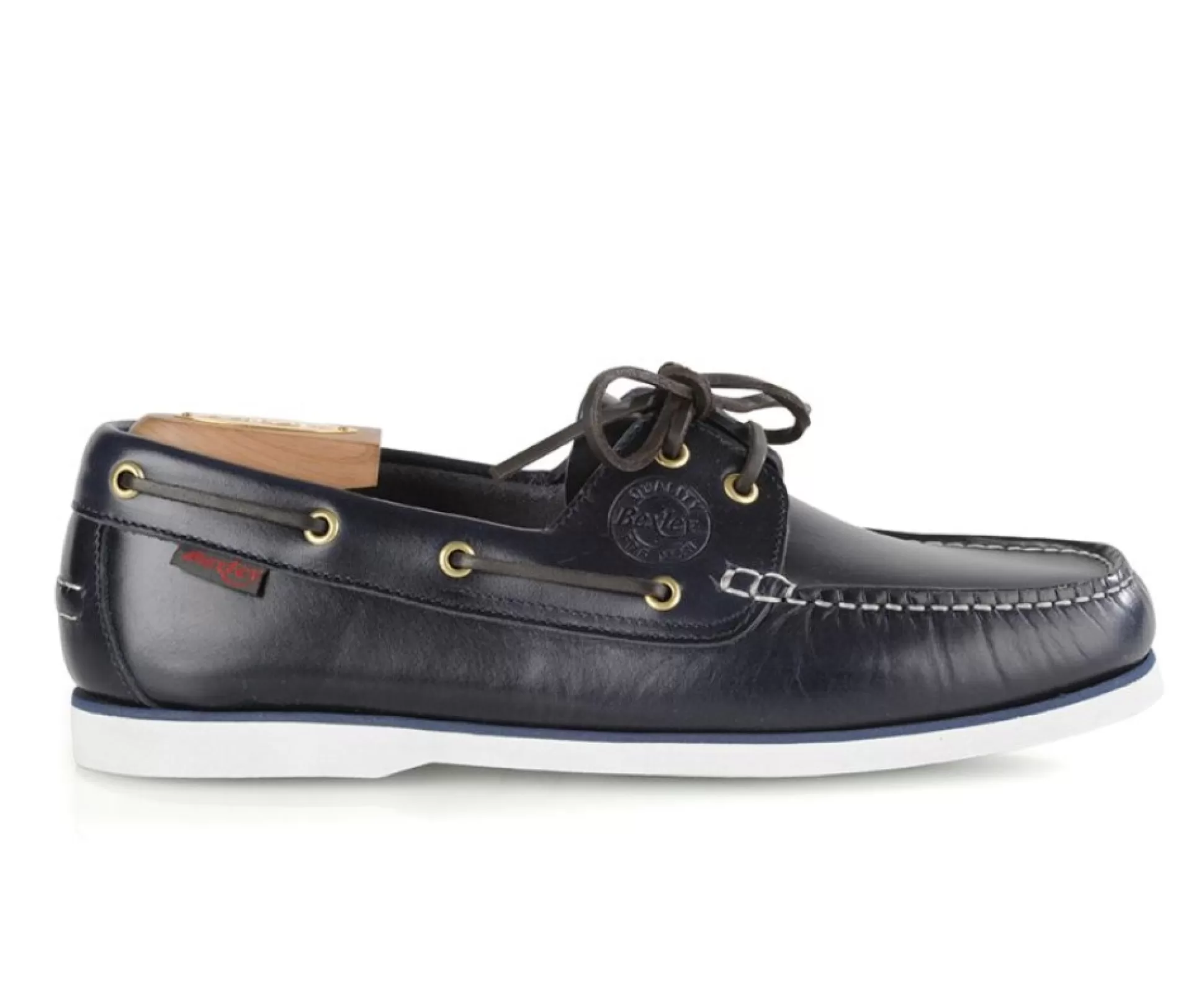 Bexley Mocassins & Drivers*Chaussures Bateau Homme Cuir Bleu Marine Trawler Navy