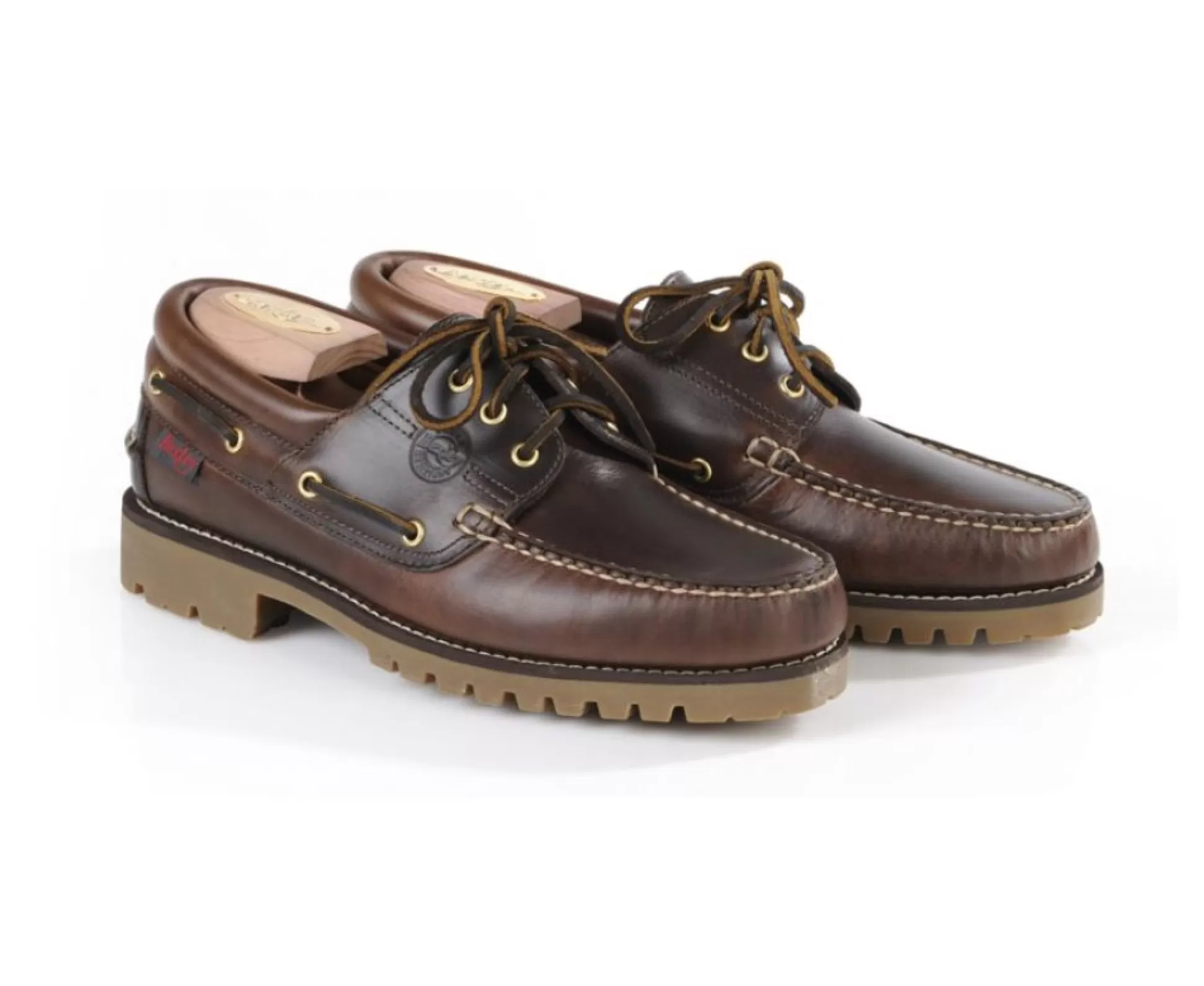 Bexley Chaussures Bateau*Chaussures Bateau Homme Cuir Boca Raton Marron Fonce