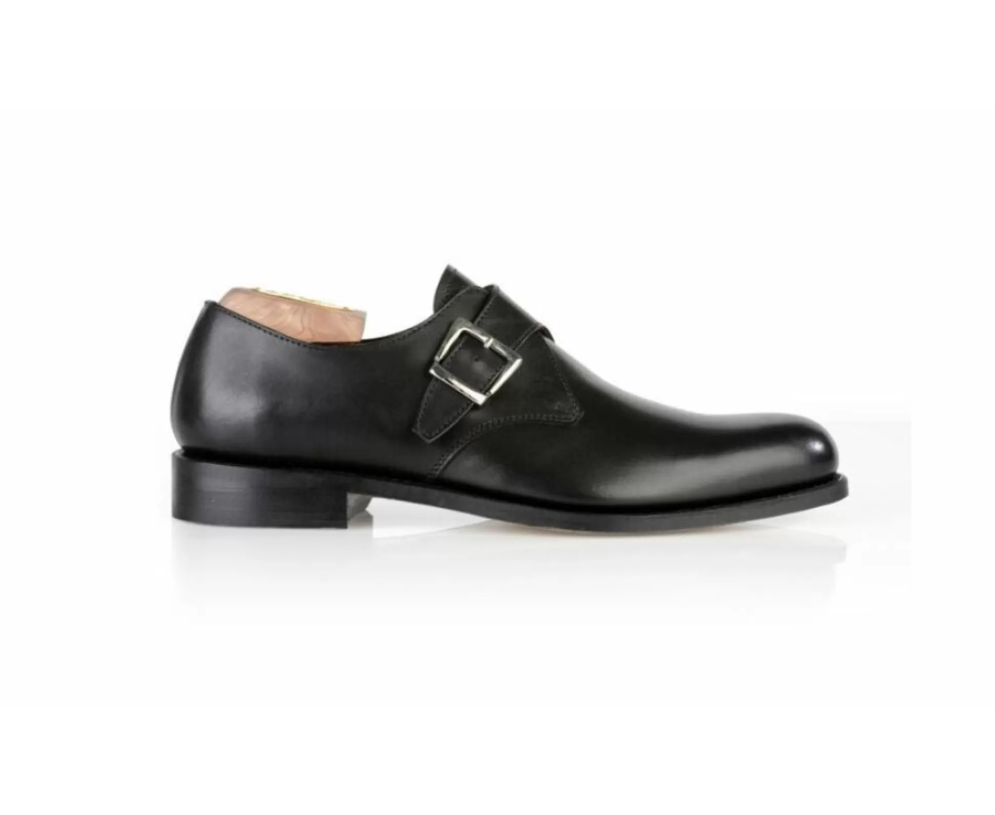 Bexley Chaussures Confort*Chaussures Cuir Homme Avec Boucle Bloomingdale Silver Patin Noir