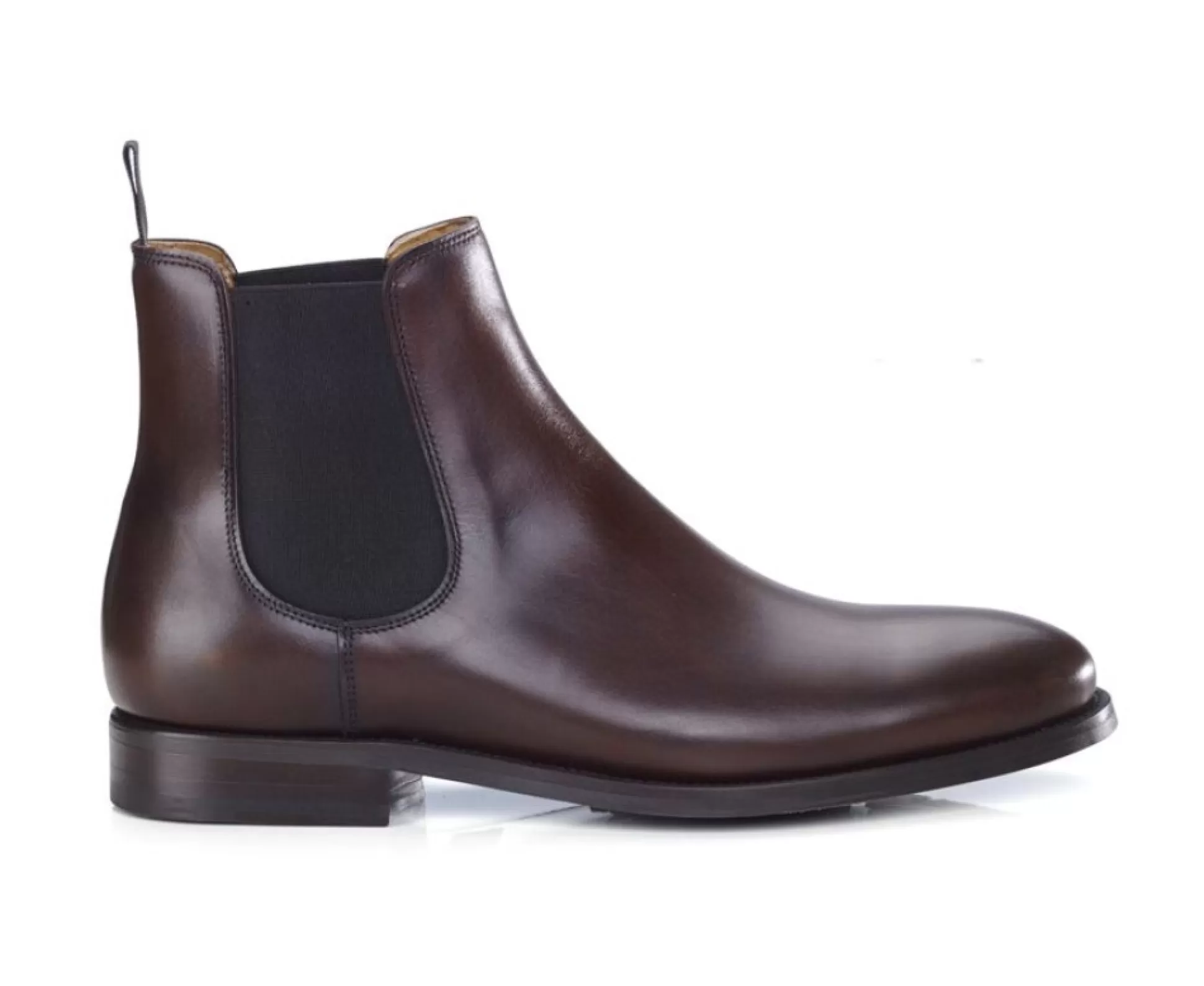 Bexley Boots & Bottines*Chelsea Boots Cuir Homme Alderton Gomme | Chocolat Patine