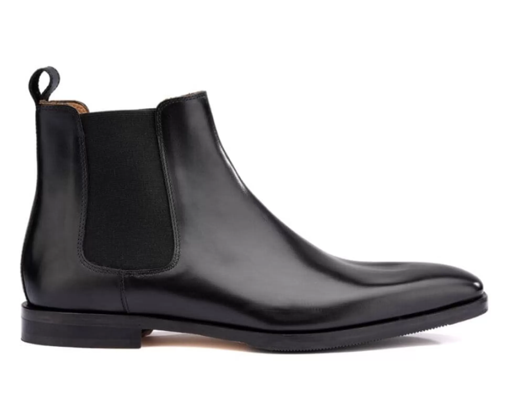 Bexley Chelsea Boots*Chelsea Boots Cuir Homme Bergame Patin Noir