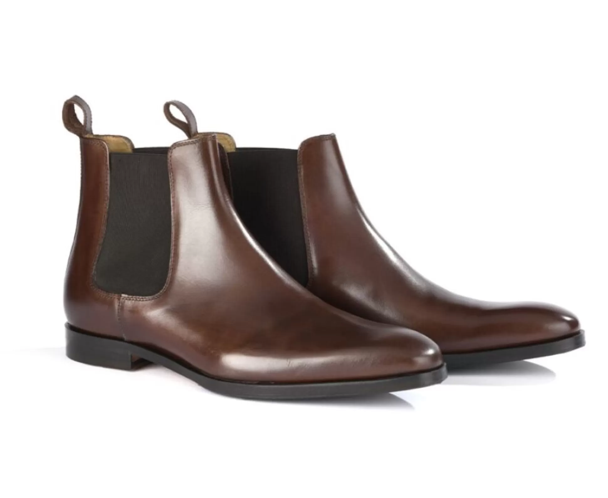 Bexley Chelsea Boots*Chelsea Boots Cuir Homme Bergame Patin Chocolat