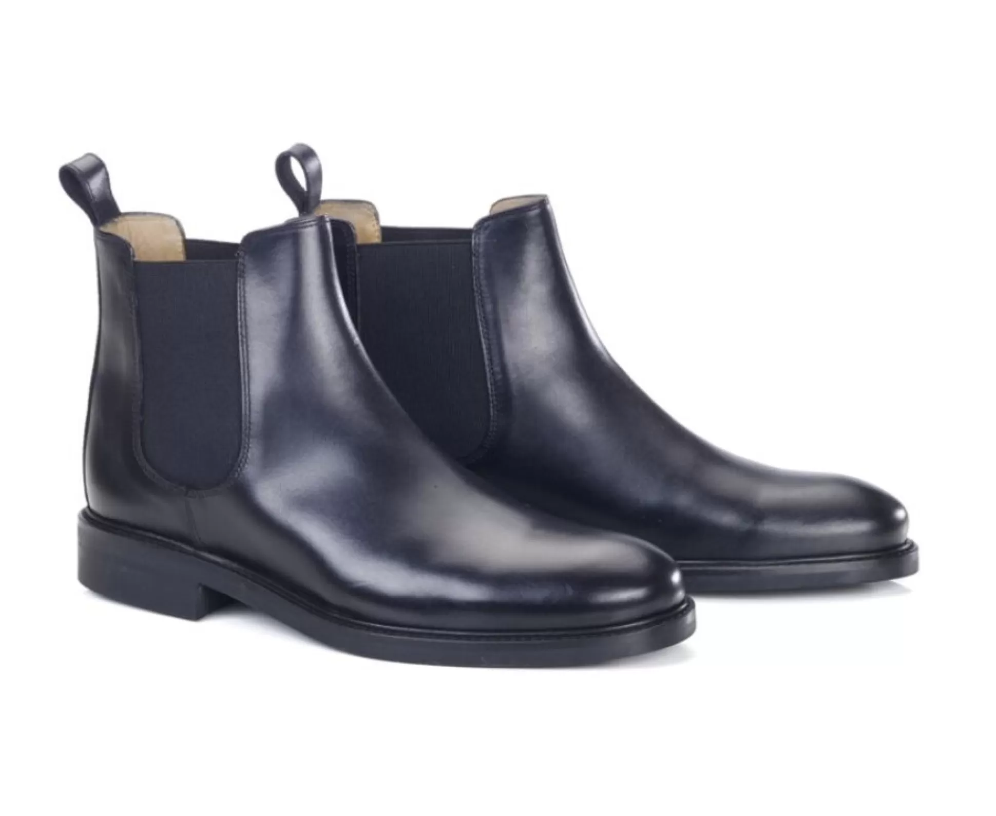 Bexley Chaussures Confort*Chelsea Boots Cuir Pull Up Homme Fangler Gomme City Noir