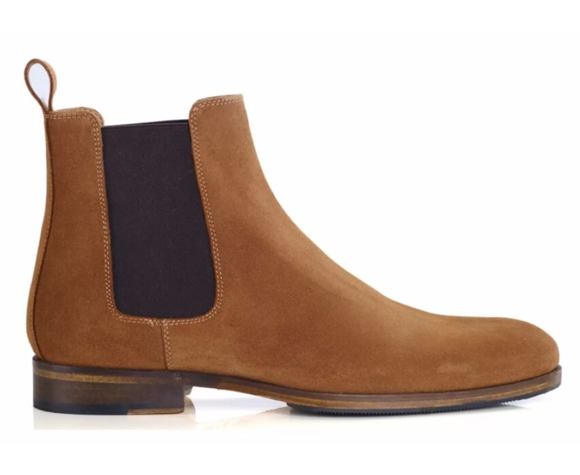 Bexley Chelsea Boots*Chelsea Boots Homme Dawson Ii Patin Velours Cognac