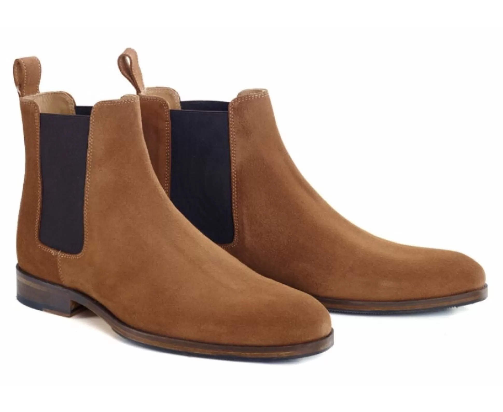 Bexley Chelsea Boots*Chelsea Boots Homme Dawson Ii Patin Velours Cognac