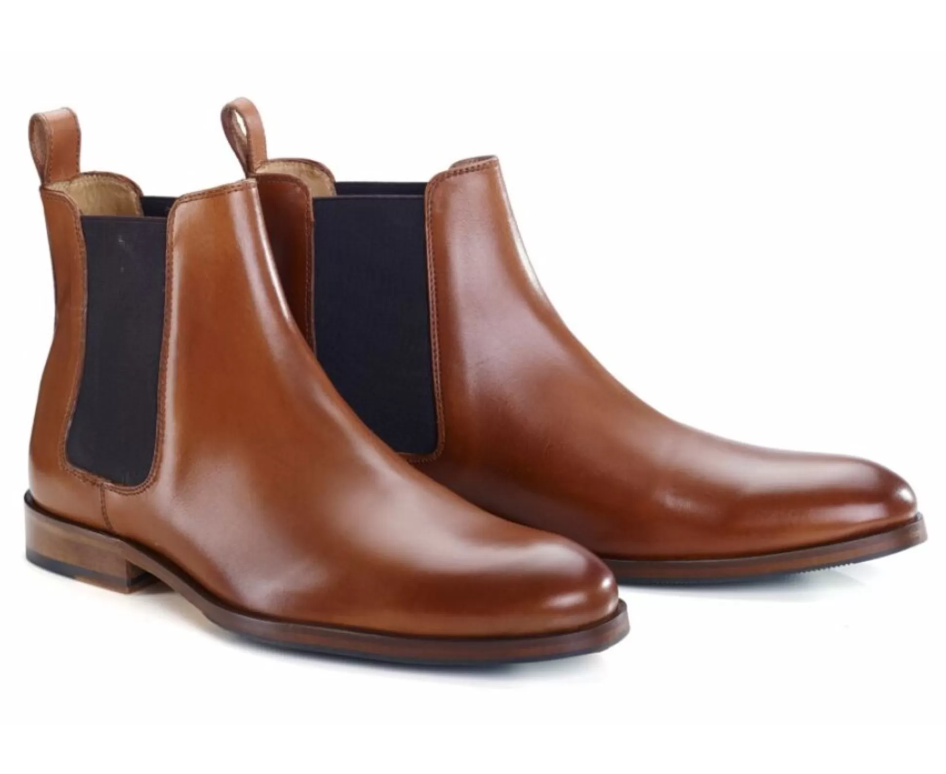 Bexley Boots & Bottines*Chelsea Boots Homme Dawson Ii Patin Cognac Patine