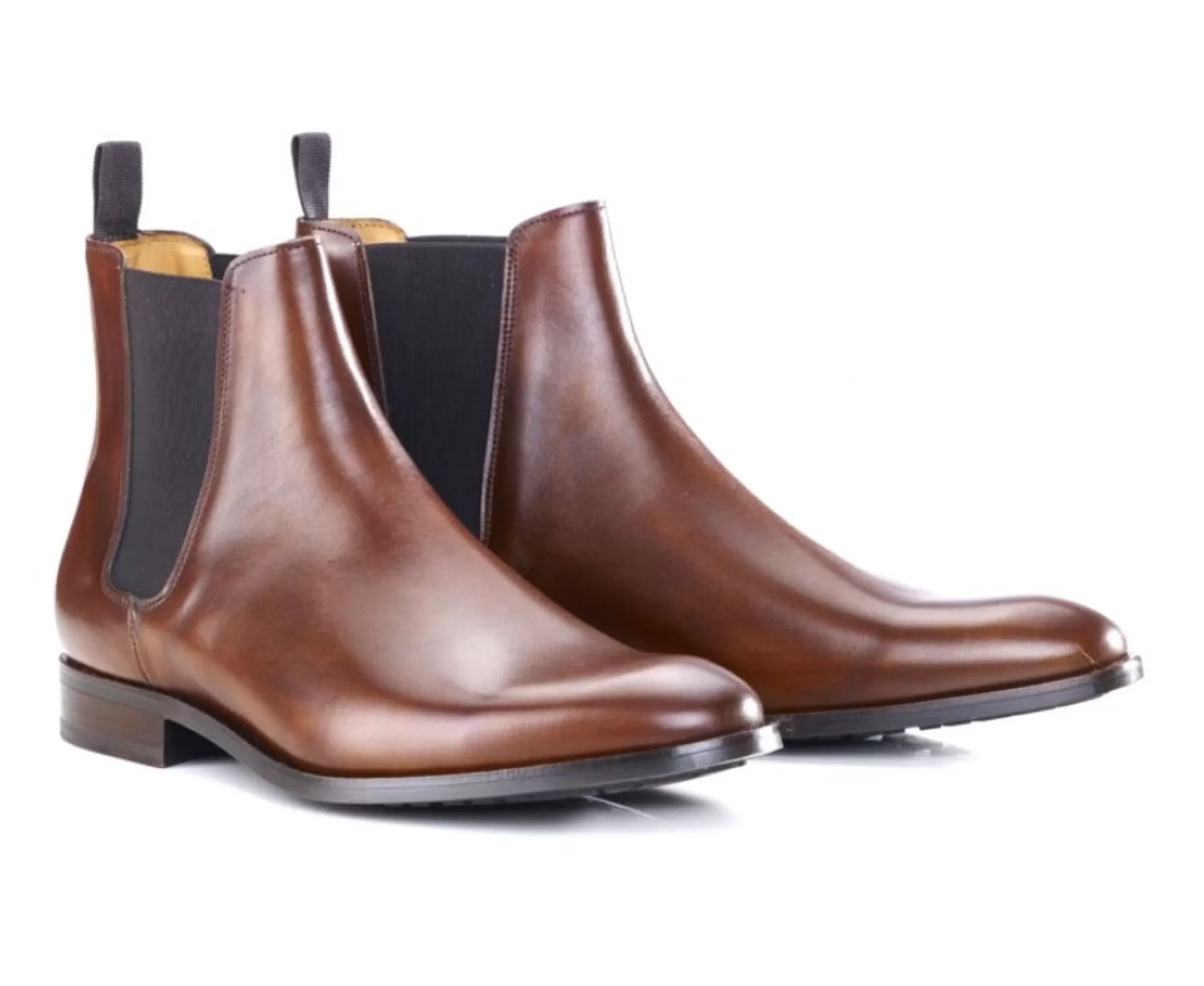 Bexley Boots & Bottines*Chelsea Boots Semelle Gomme Homme Toddington Gomme | Cognac Patine