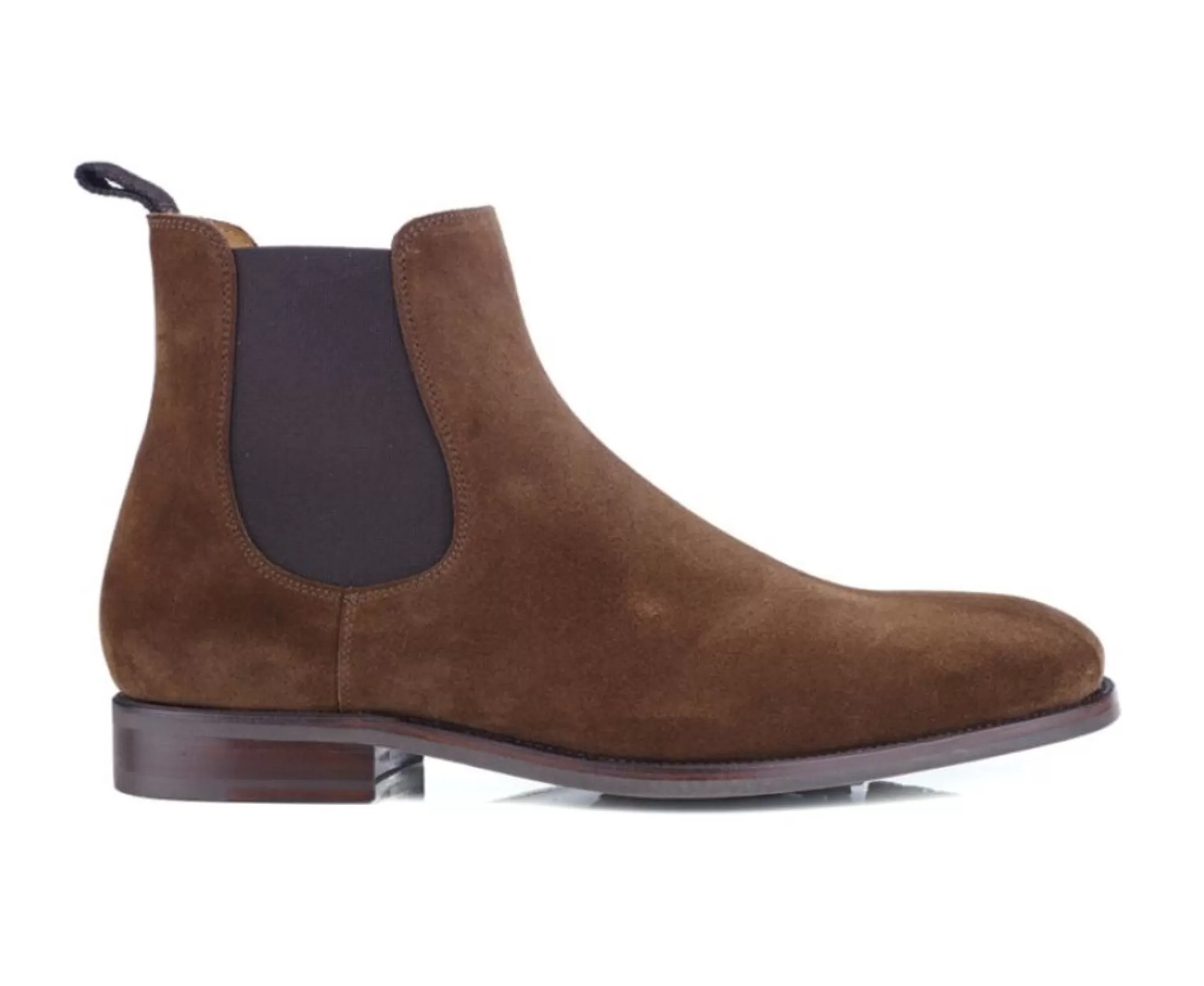 Bexley Chaussures Confort*Chelsea Boots Velours Homme Havane Alderton Gomme Velours Havane