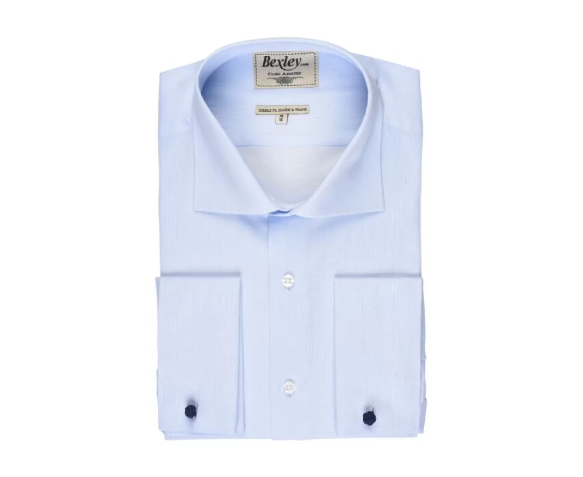 Bexley Chemises Formelles*Chemise A Boutons De Manchettes Paolo Bleu Pale