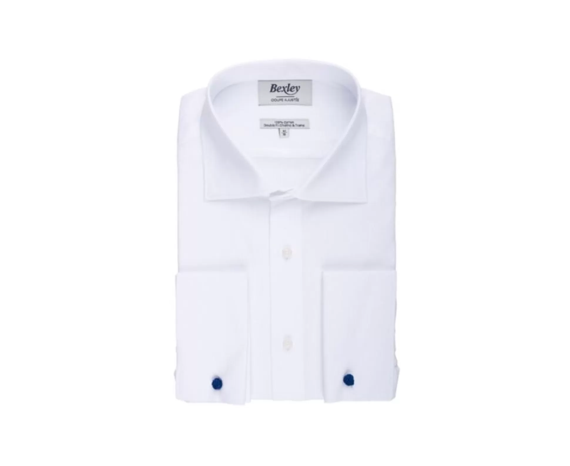 Bexley Chemises Blanches*Chemise He Coton Oxford - Col Italien Otello Blanc