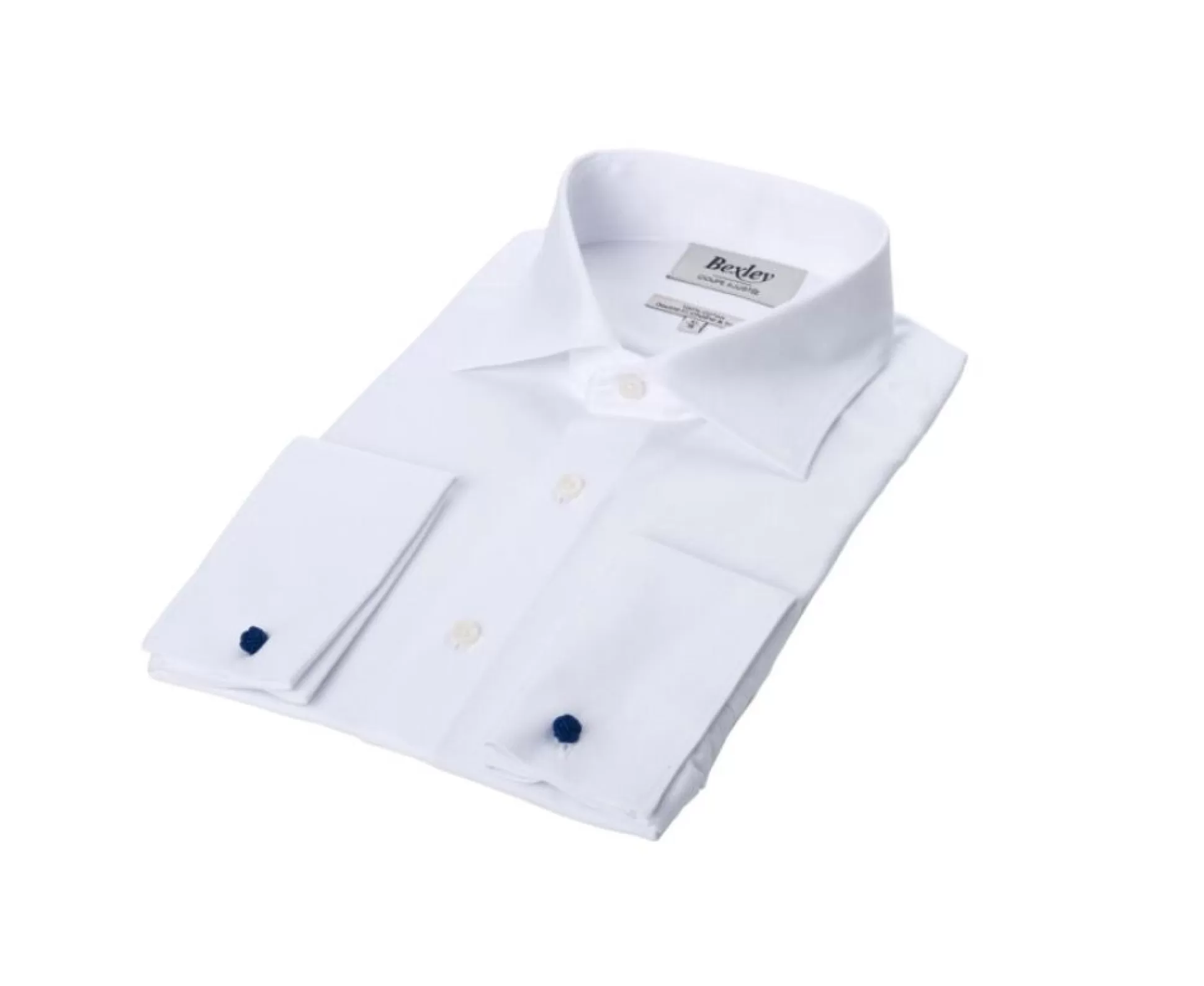 Bexley Chemises Blanches*Chemise He Coton Oxford - Col Italien Otello Blanc