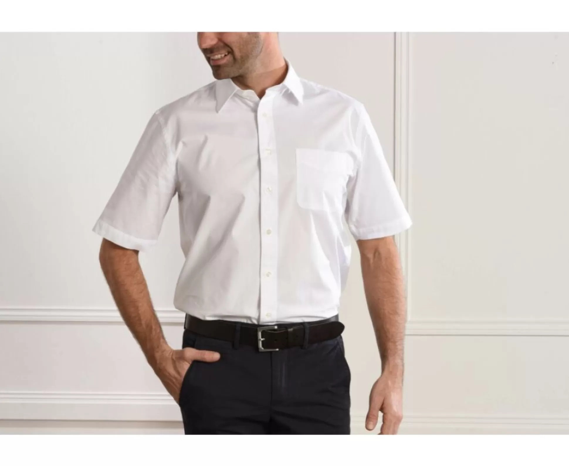 Bexley Chemises Blanches*Chemise He En Coton - Poche Poitrine Albert Mc Blanc