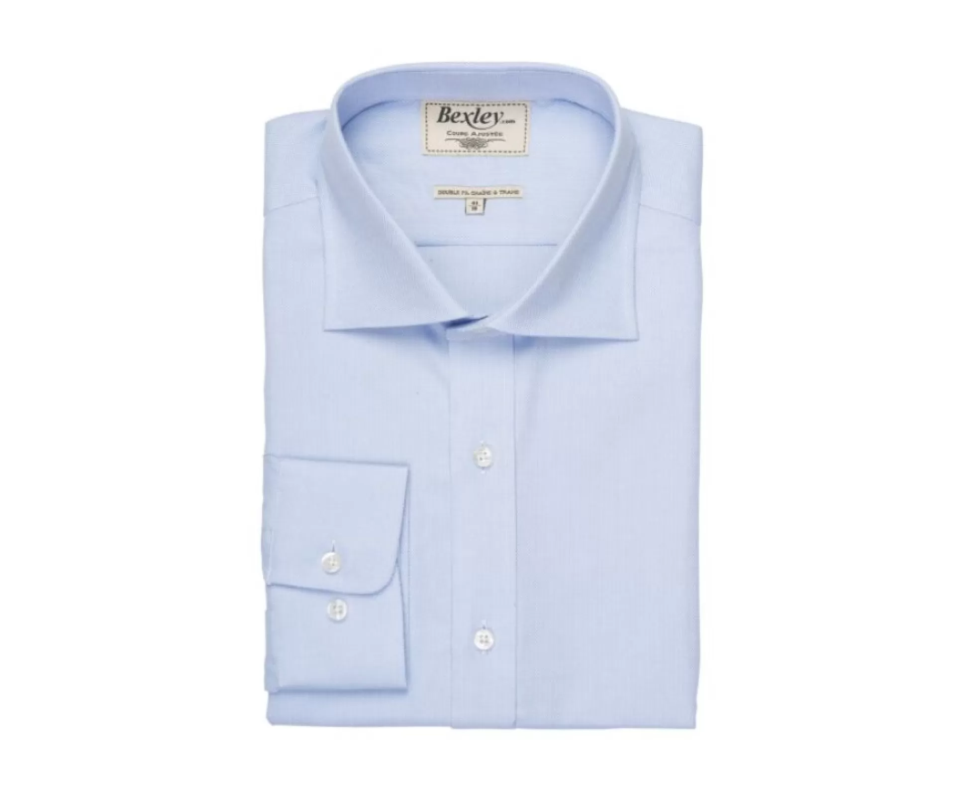 Bexley Chemises Formelles*Chemise Oxford Double Fil Uni Ottavio Bleu Ciel