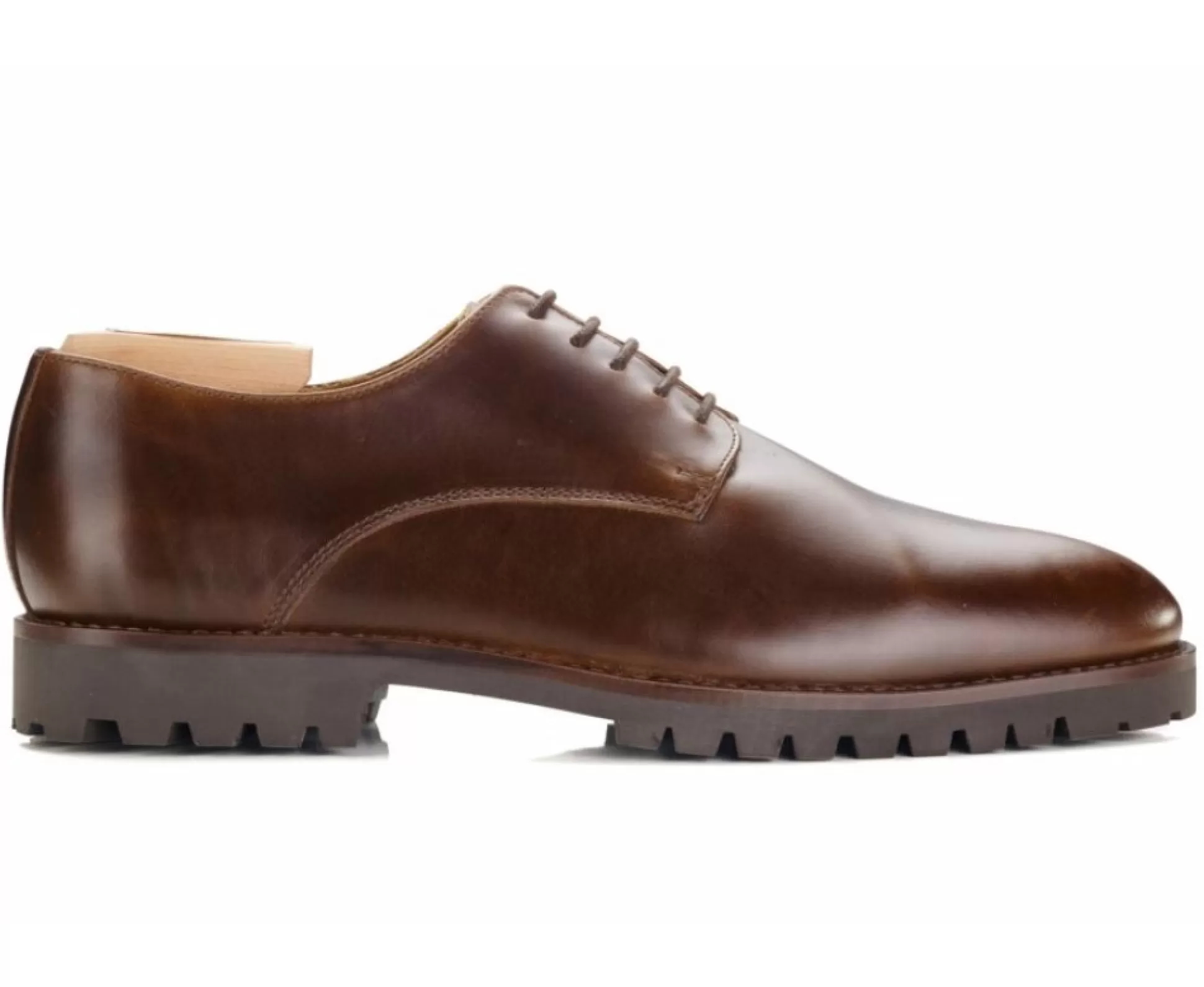 Bexley Chaussures Confort*Derbies Homme Semelle Gomme Crantee Bushey Gomme Chocolat