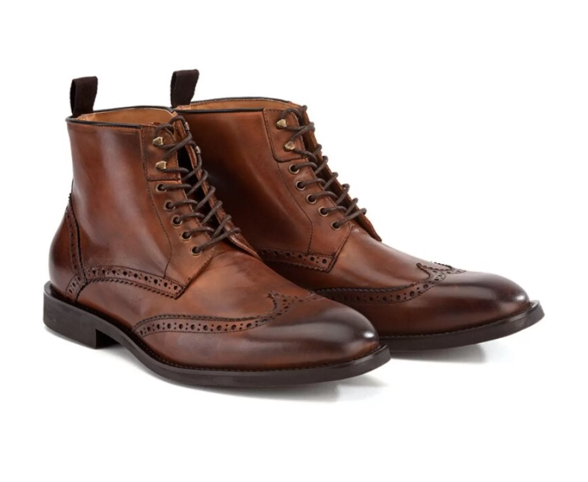 Bexley Boots & Bottines*Derby Boots Homme A Lacets Charing Gomme City Chataigne Patine