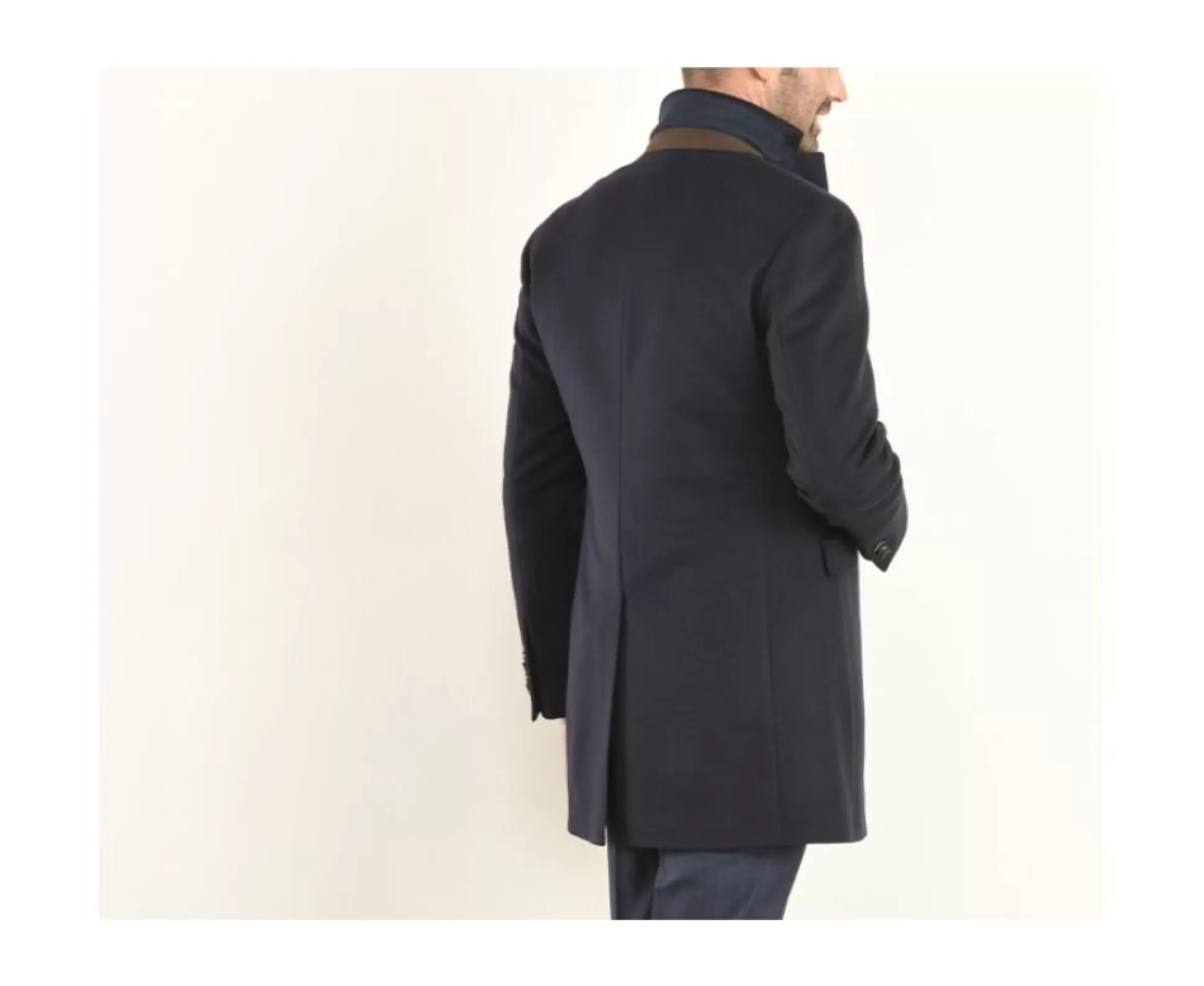 Bexley Manteaux & Trenchs*Manteau Homme Laine Cachemire Hiver Bleu Honore Ii Marine