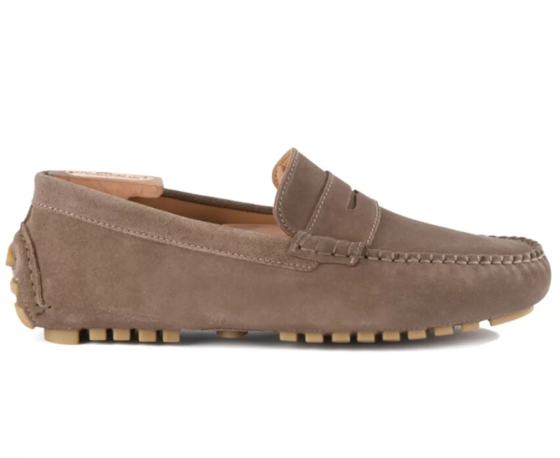 Bexley Mocassins & Drivers*Mocassin Ete Biscayne Velours Taupe