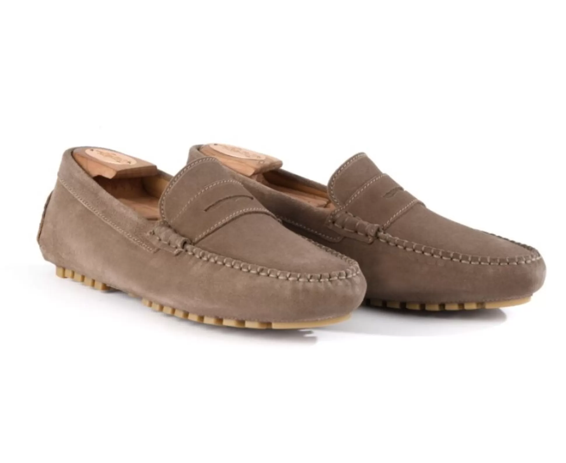 Bexley Mocassins & Drivers*Mocassin Ete Biscayne Velours Taupe