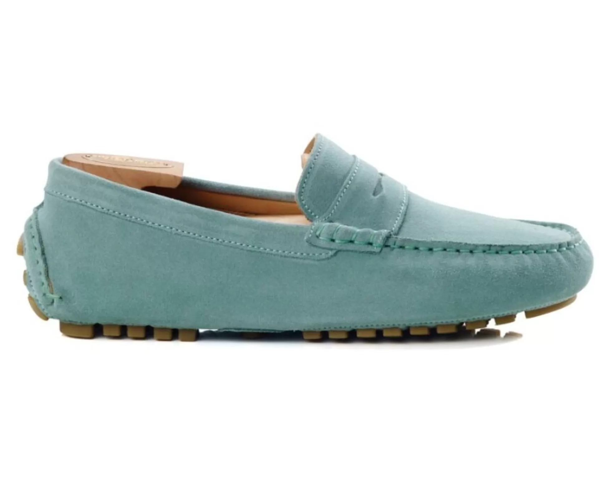 Bexley Mocassins & Drivers*Mocassin Ete Homme Ferguson Velours Vert Menthe