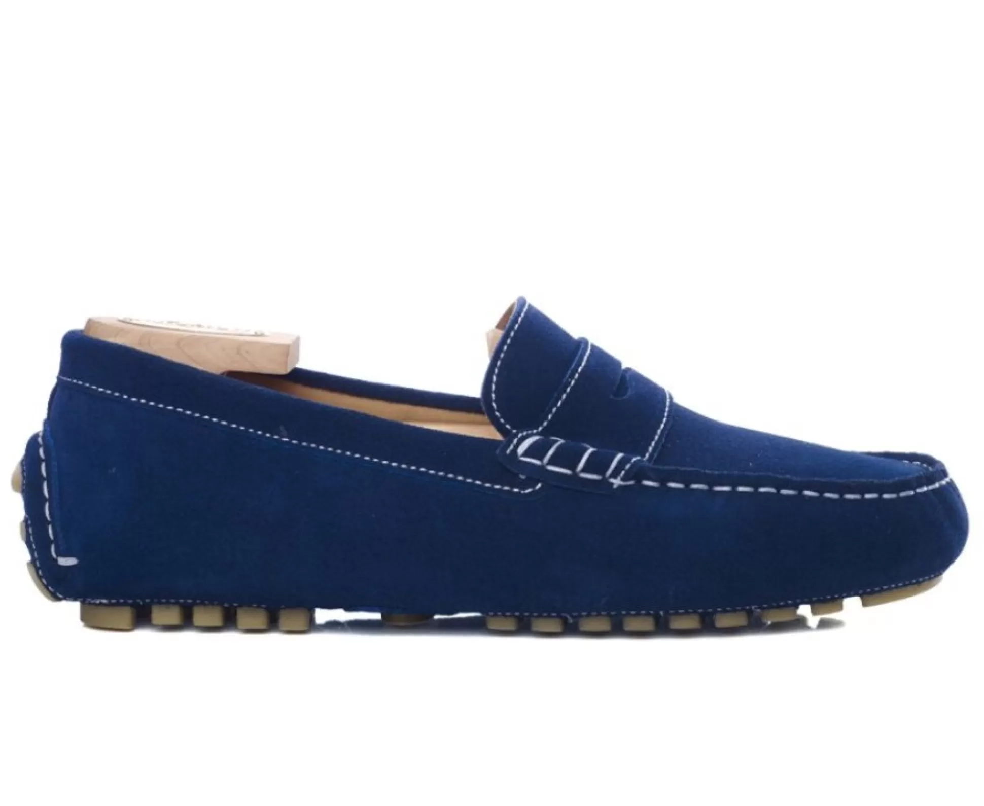 Bexley Mocassins & Drivers*Mocassin Ete Homme Ferguson Velours Indigo