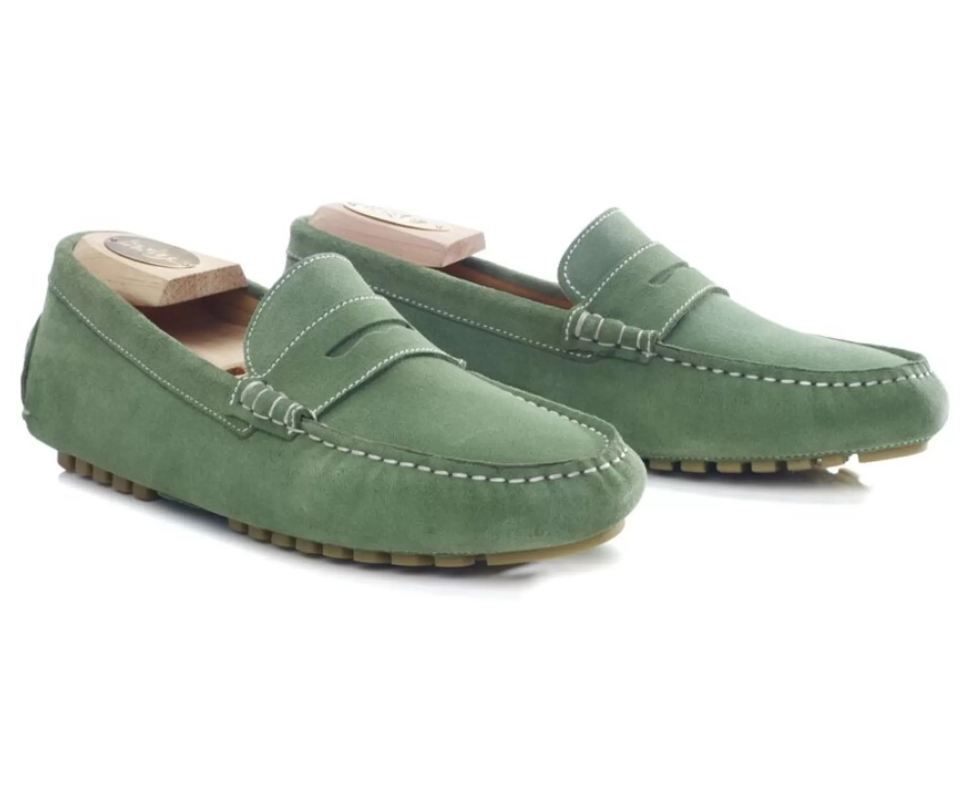 Bexley Mocassins & Drivers*Mocassin Ete Homme Ferguson Velours Vert