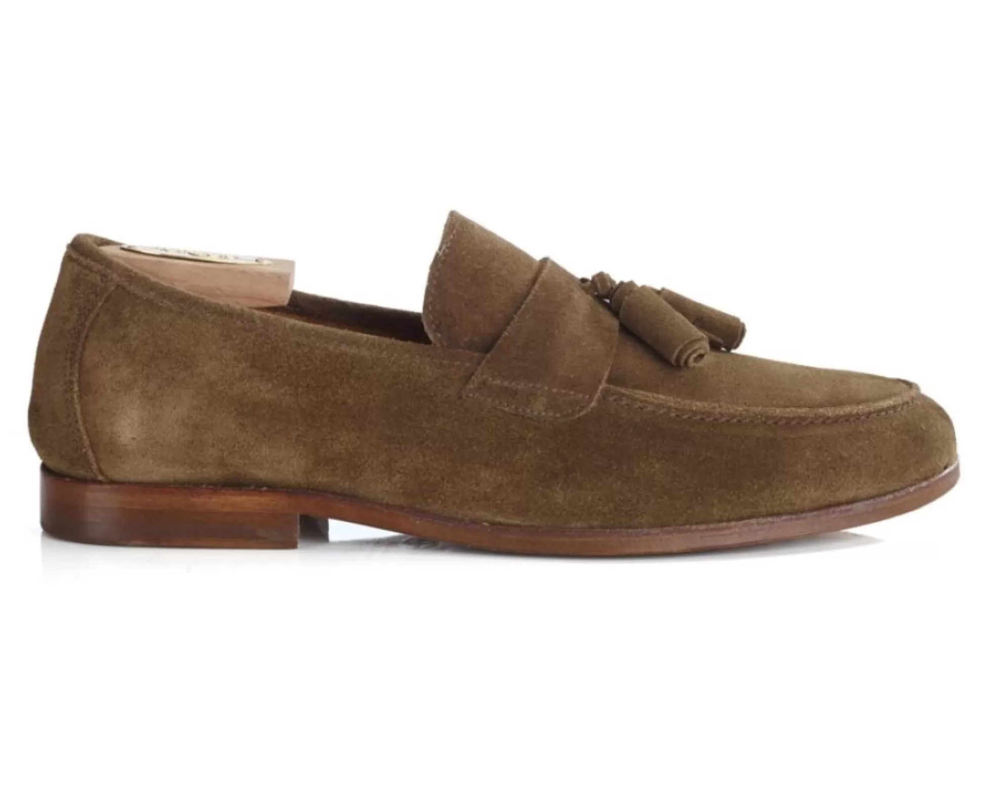 Bexley Mocassins*Mocassin Homme Cuir Broglio Velours Chamois