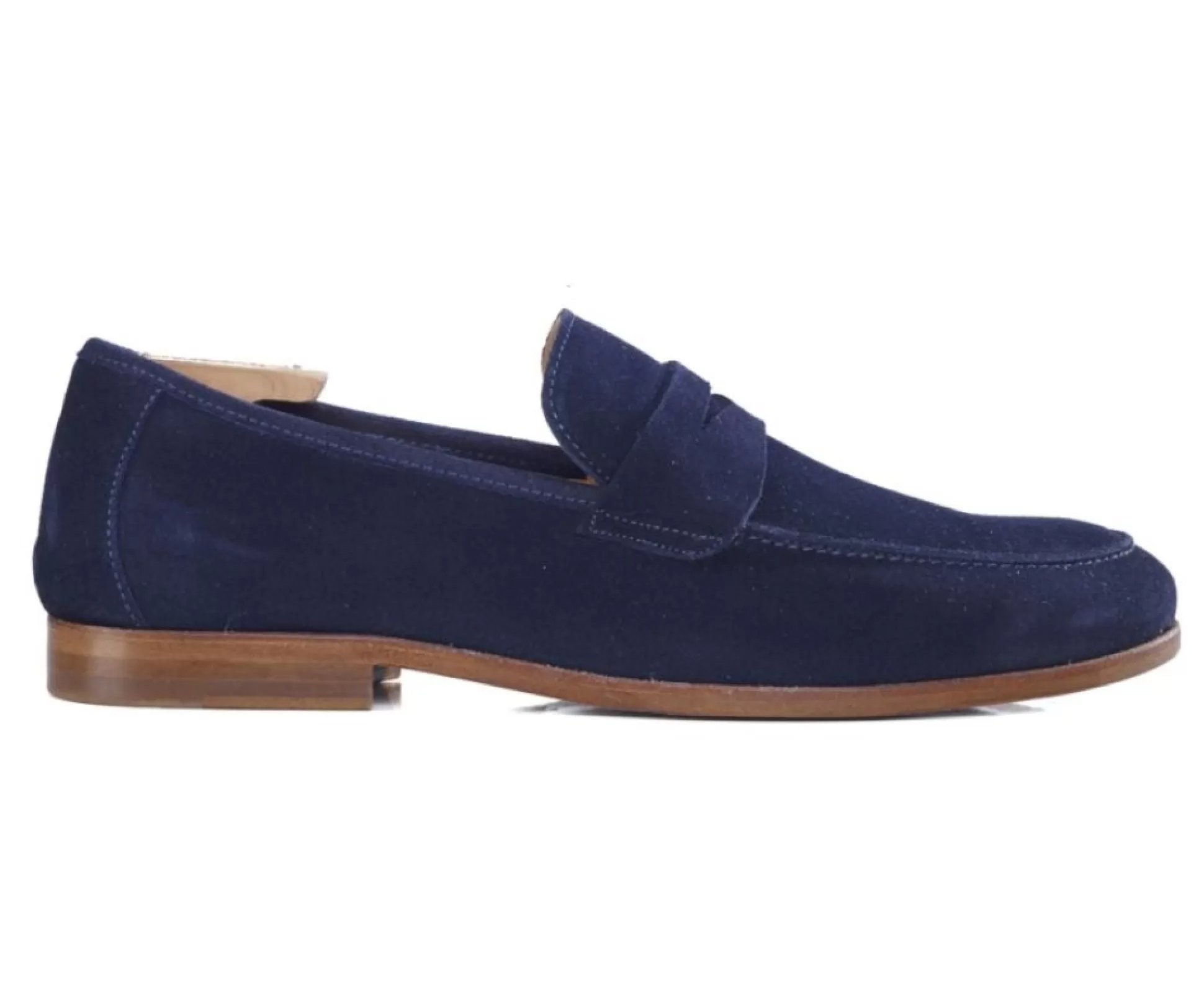 Bexley Mocassins*Mocassin Homme Cuir Dervio Velours Marine