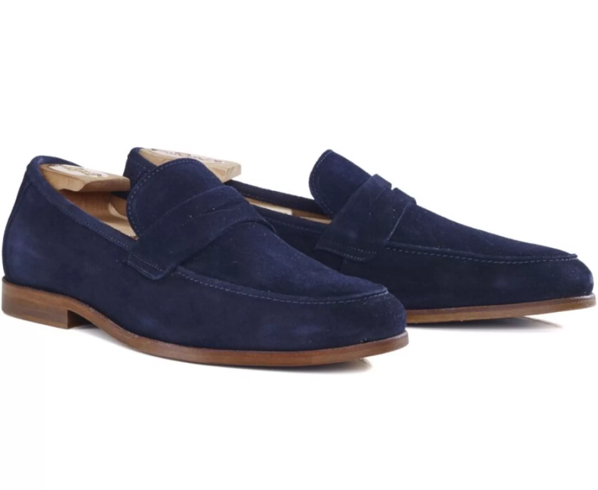 Bexley Mocassins*Mocassin Homme Cuir Dervio Velours Marine