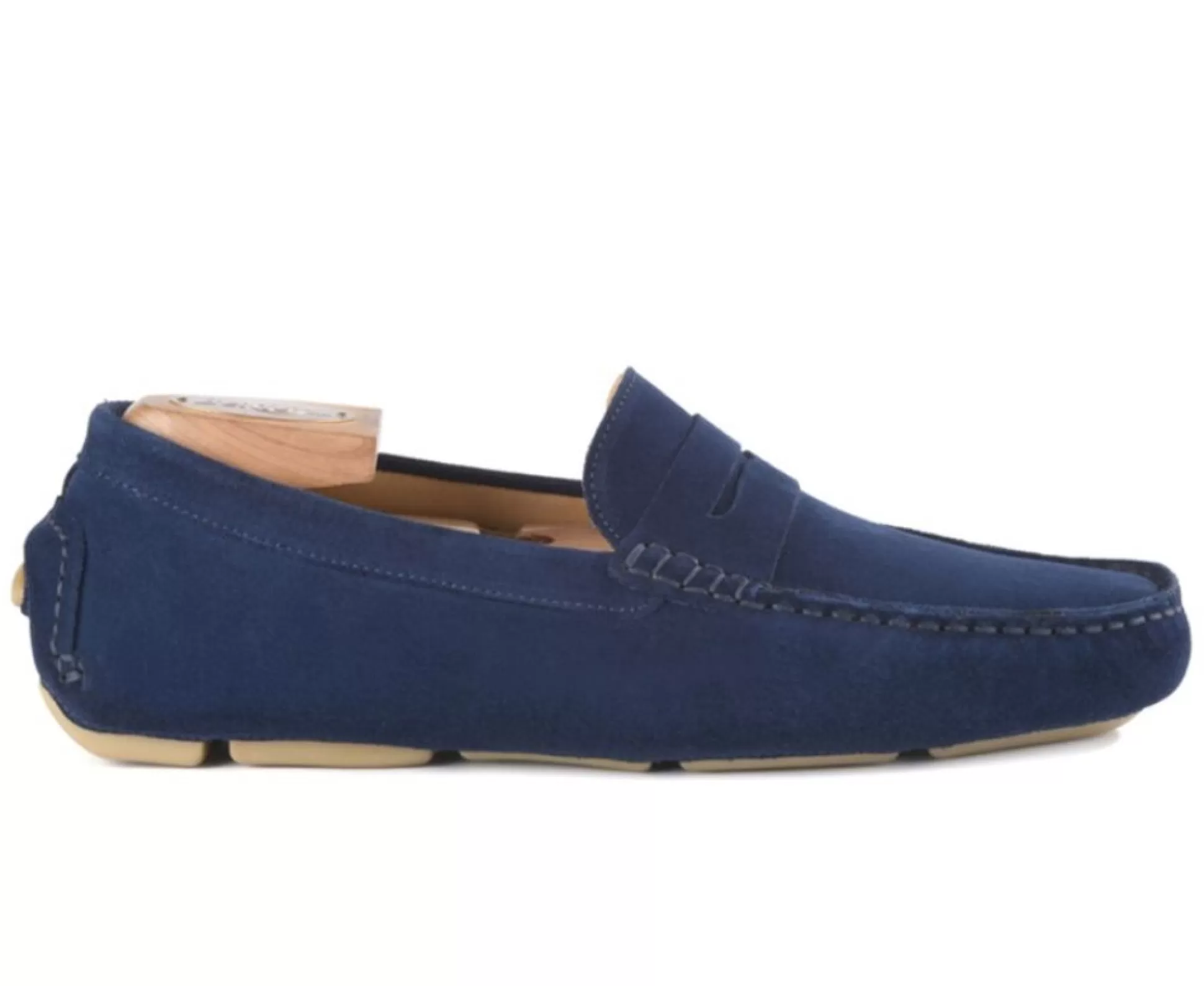 Bexley Mocassins & Drivers*Mocassin Homme Ete Seacrest Velours Bleu Indigo