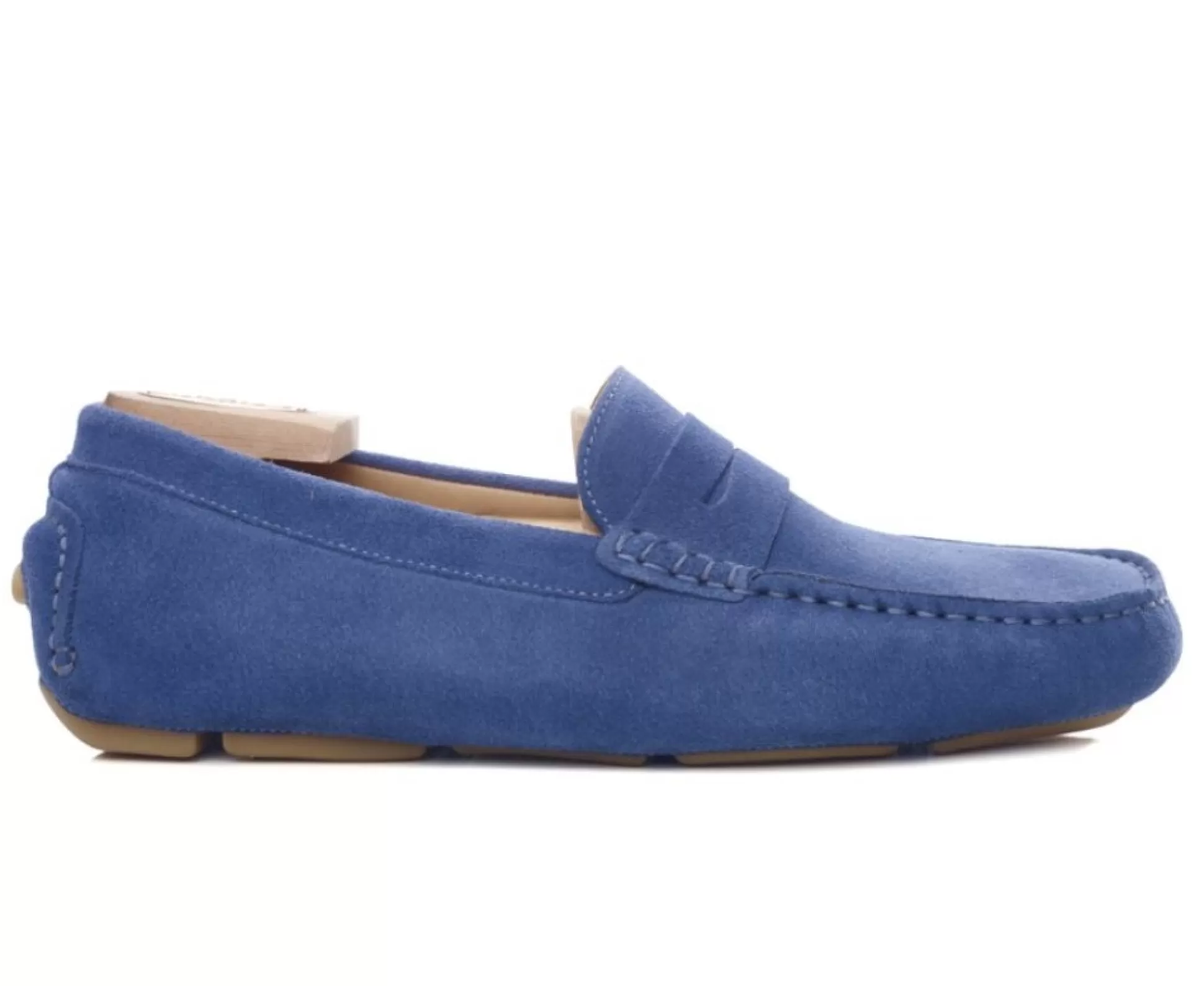 Bexley Mocassins & Drivers*Mocassin Homme Ete Seacrest Ii Velours Bleu