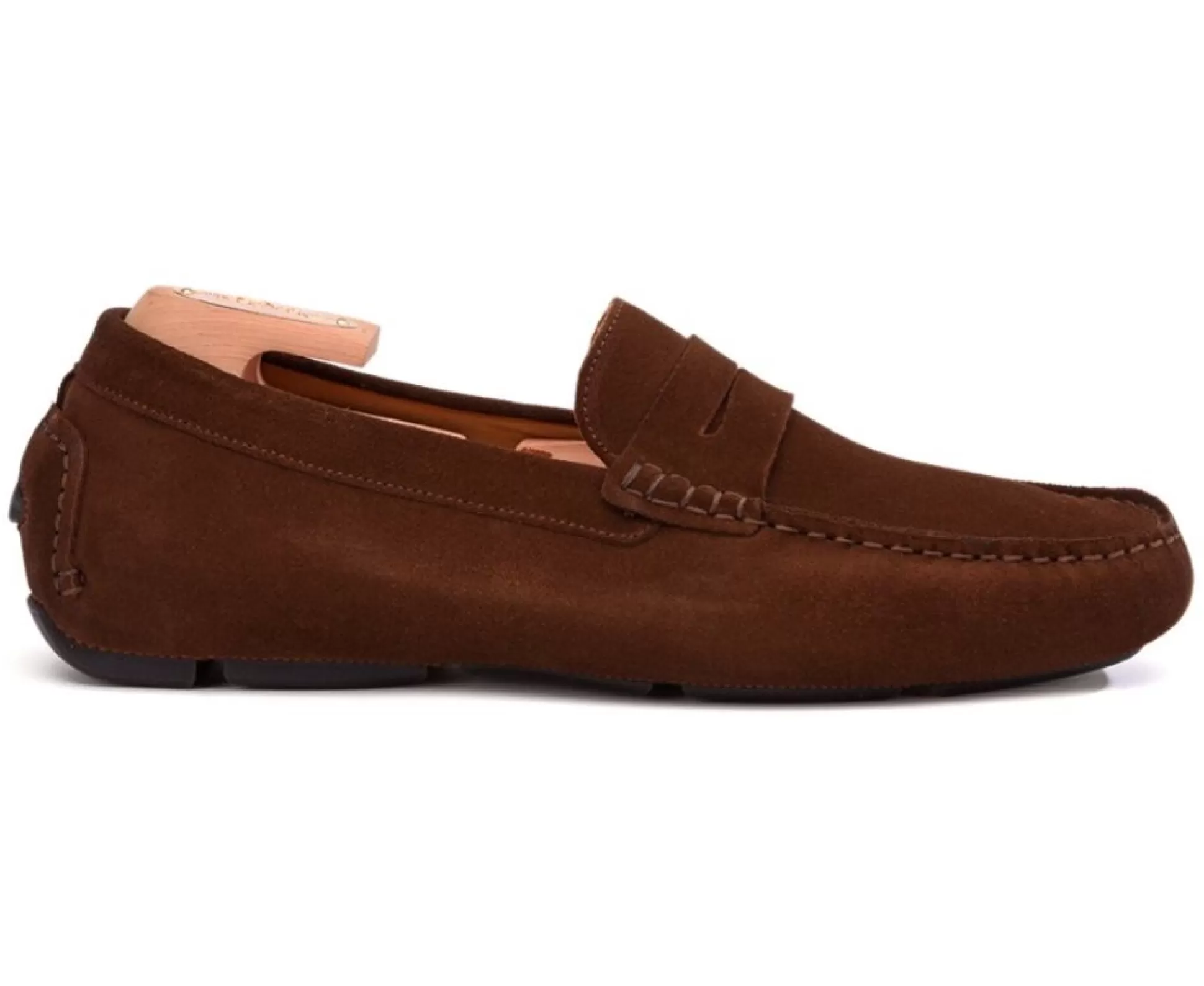 Bexley Mocassins & Drivers*Mocassin Homme Ete Seacrest Ii Velours Havane